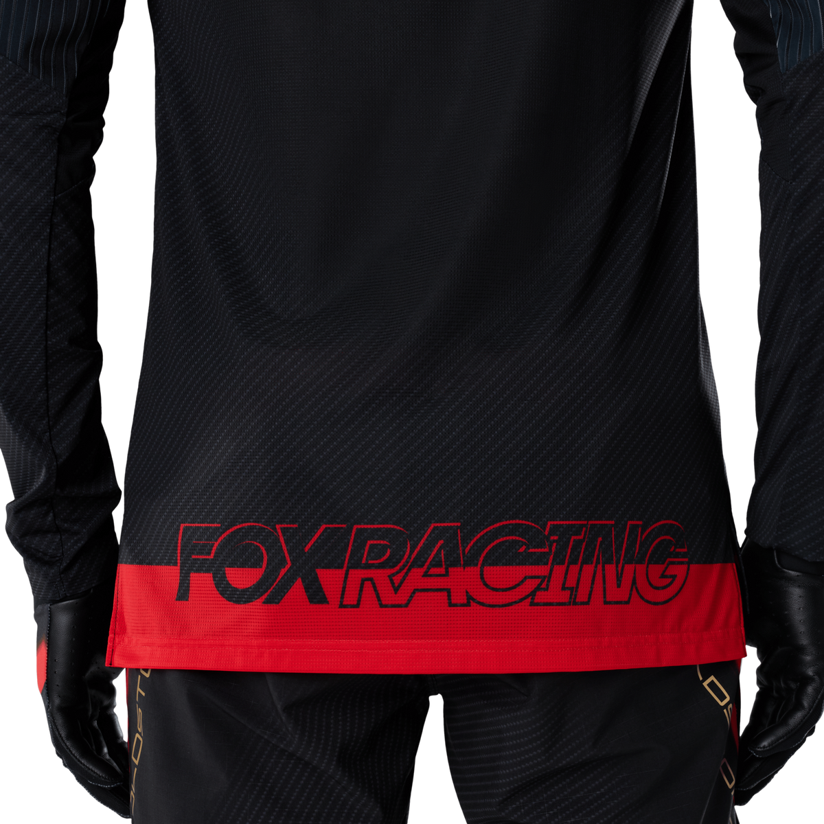Fox Racing Yth Flexair LS Jersey Goldstone SE in SCHWARZ