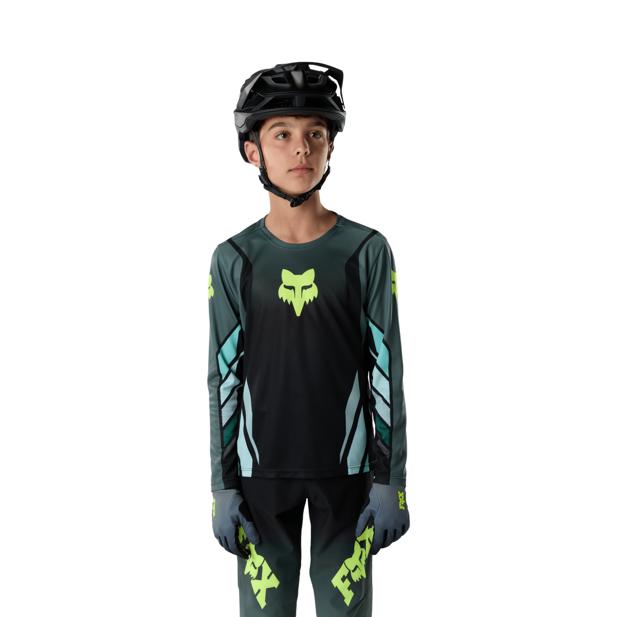 Fox Racing Yth Ranger LS Jersey Foundry in SCHWARZ