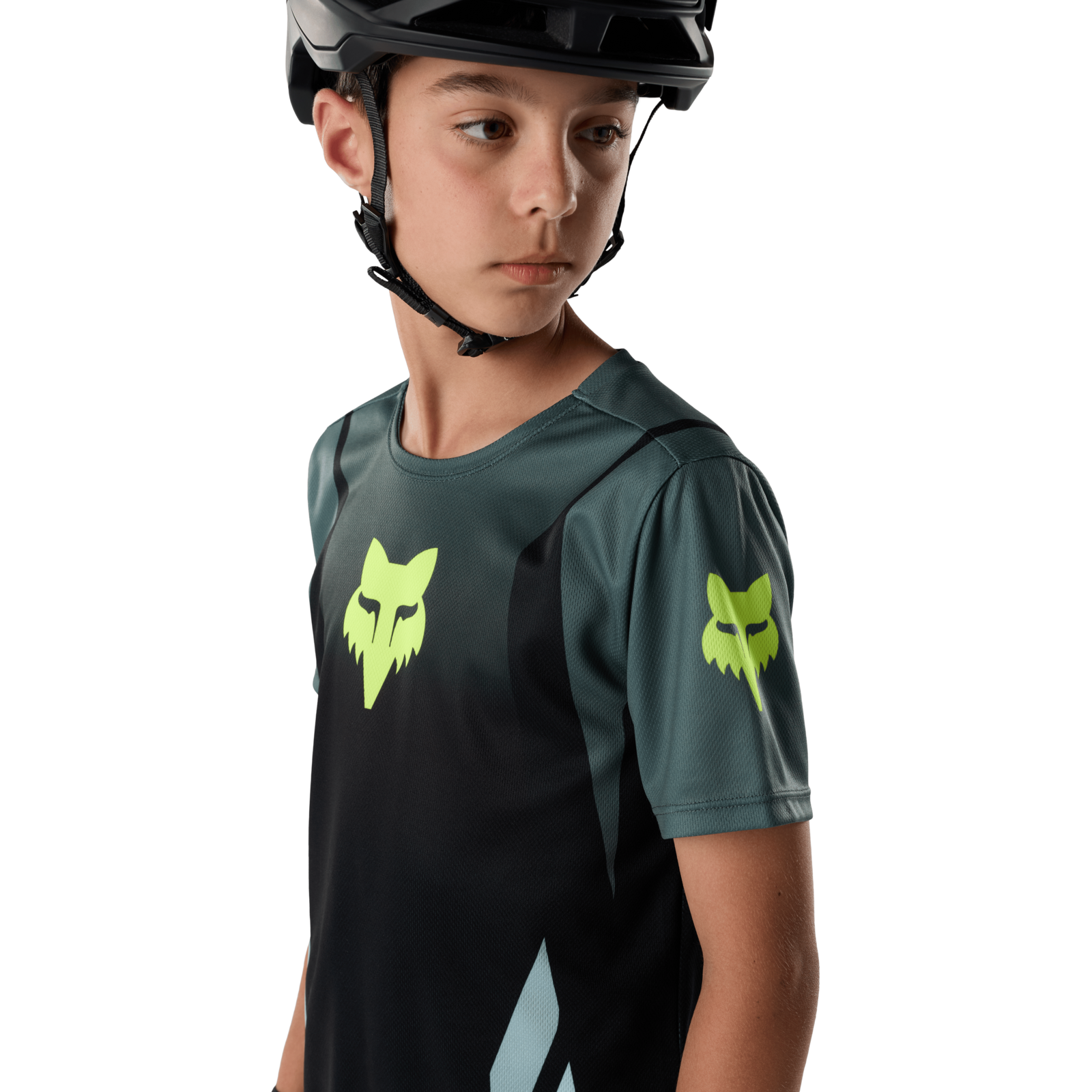 Fox Racing Yth Ranger SS Jersey Foundry in SCHWARZ