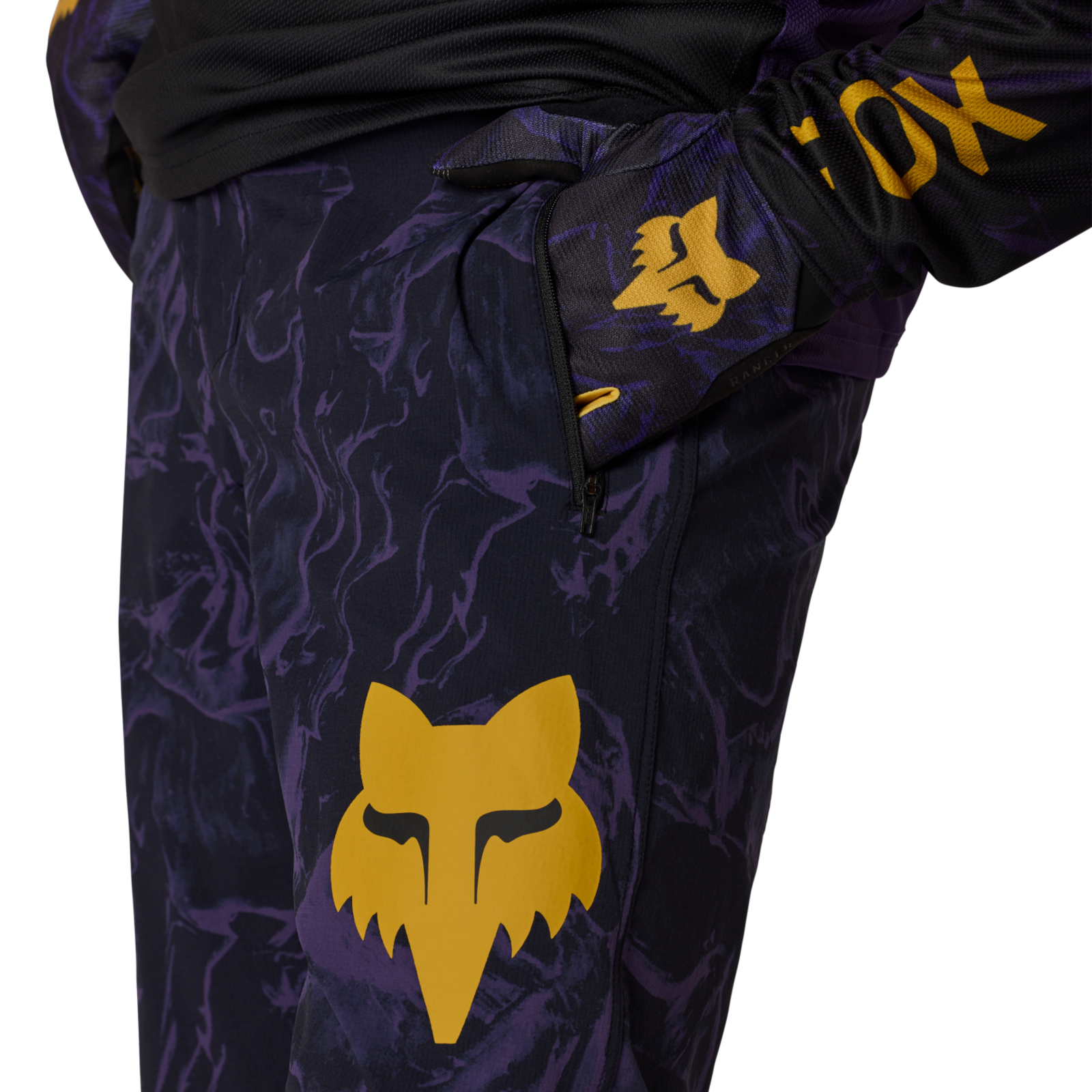Fox Racing Ranger Pant Image Print Velohose in VIOLETT
