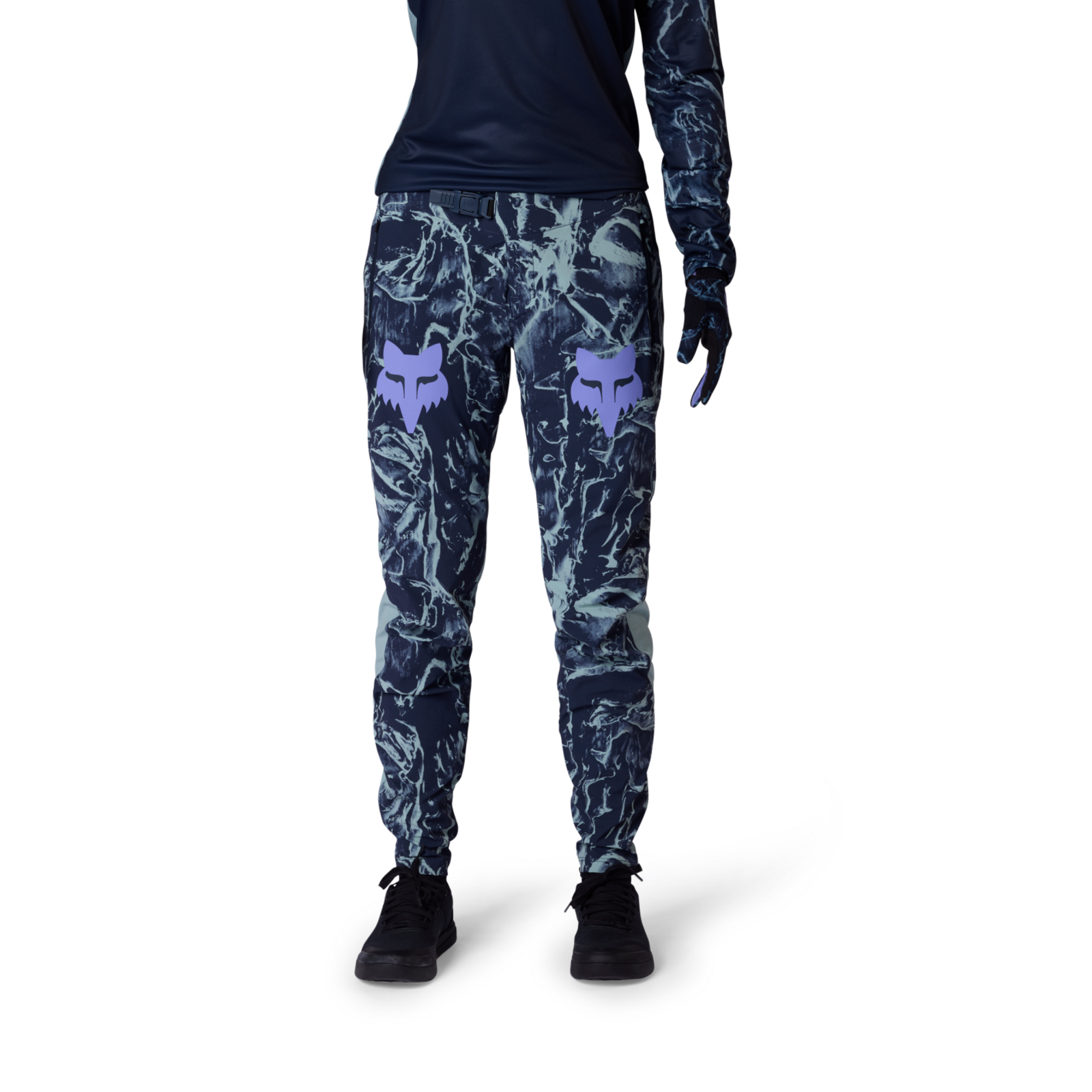 Fox Racing W Ranger Pant Image Print Velohose in BLAU