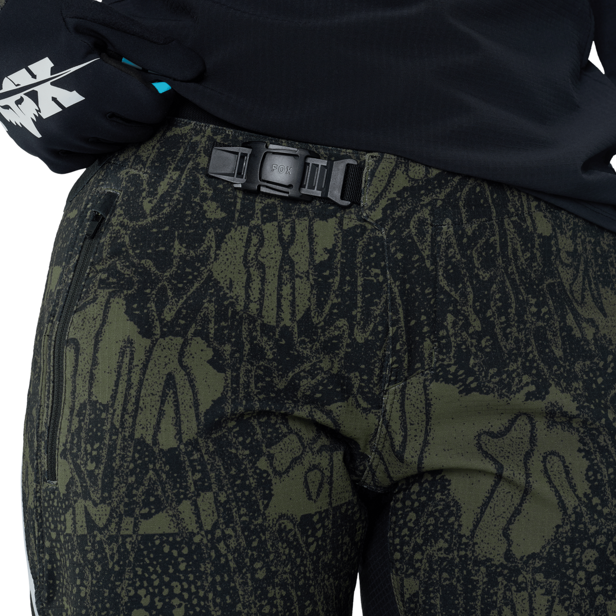Fox Racing W Defend Fire Pant Lunar in GRÜN