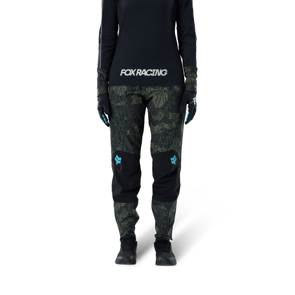 Fox Racing W Defend Fire Pant Lunar in GRÜN