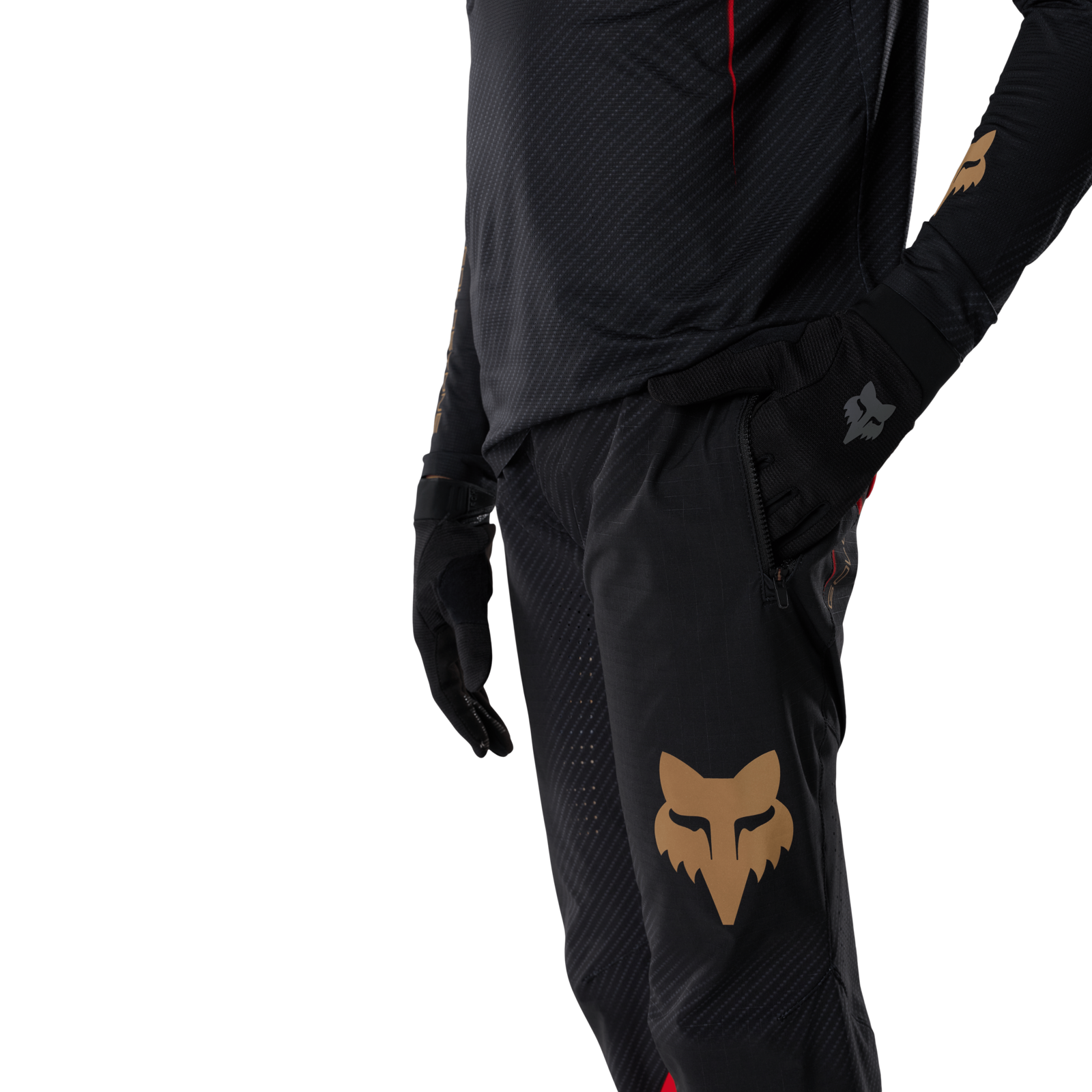 Fox Racing Yth Flexair Pant Goldstone SE in SCHWARZ