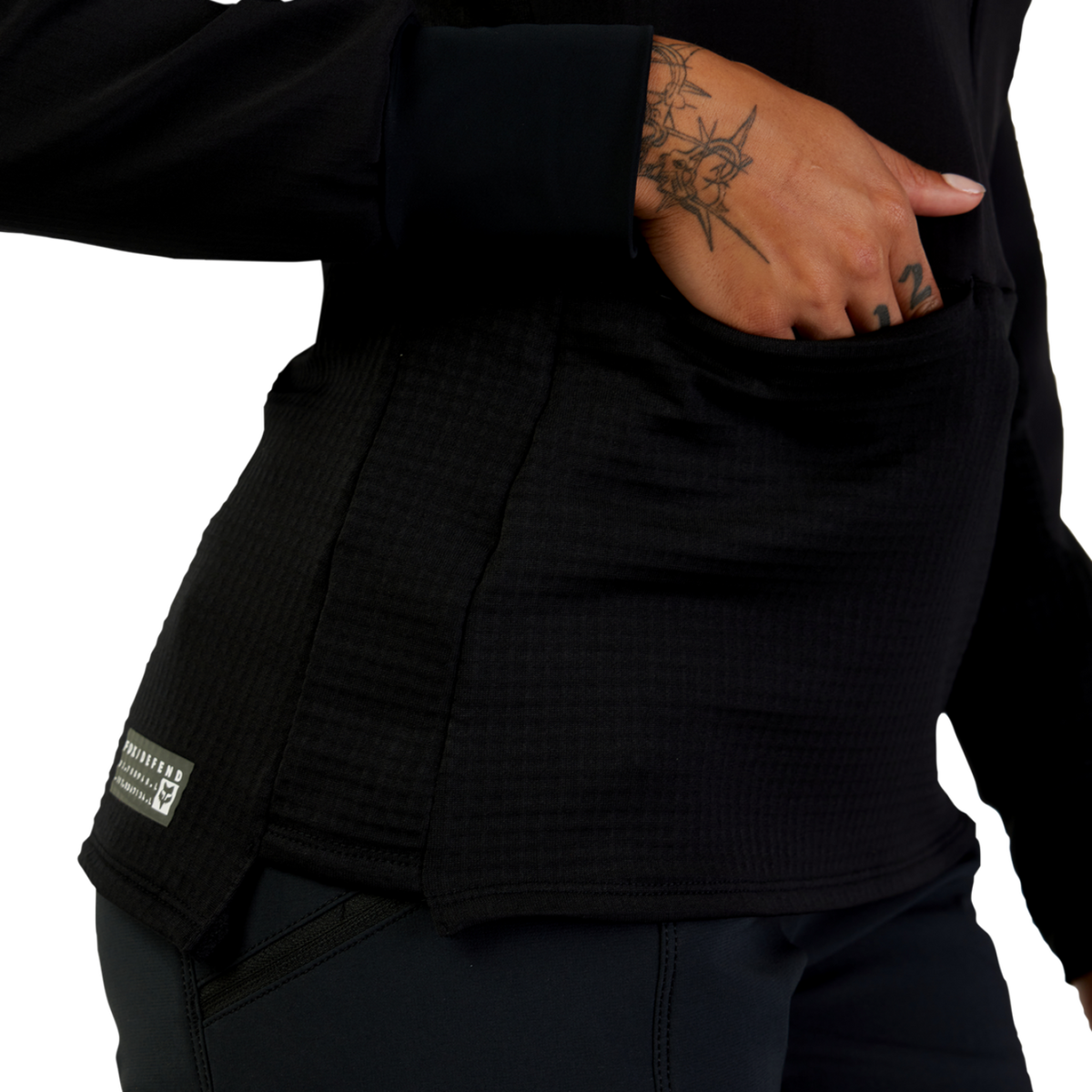 Fox Racing W Defend Thermal Hoodie in SCHWARZ