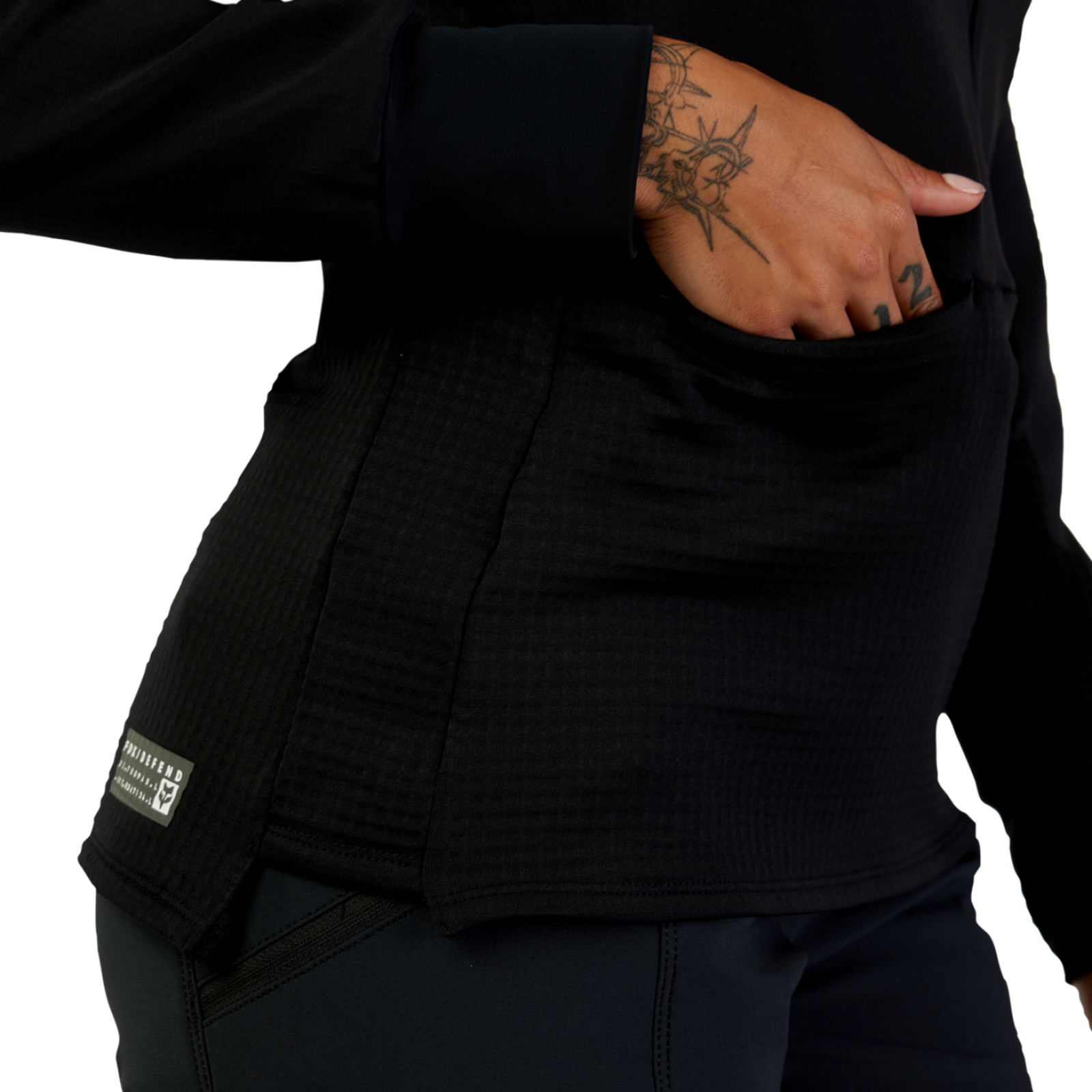 Fox Racing W Defend Thermal Hoodie in SCHWARZ