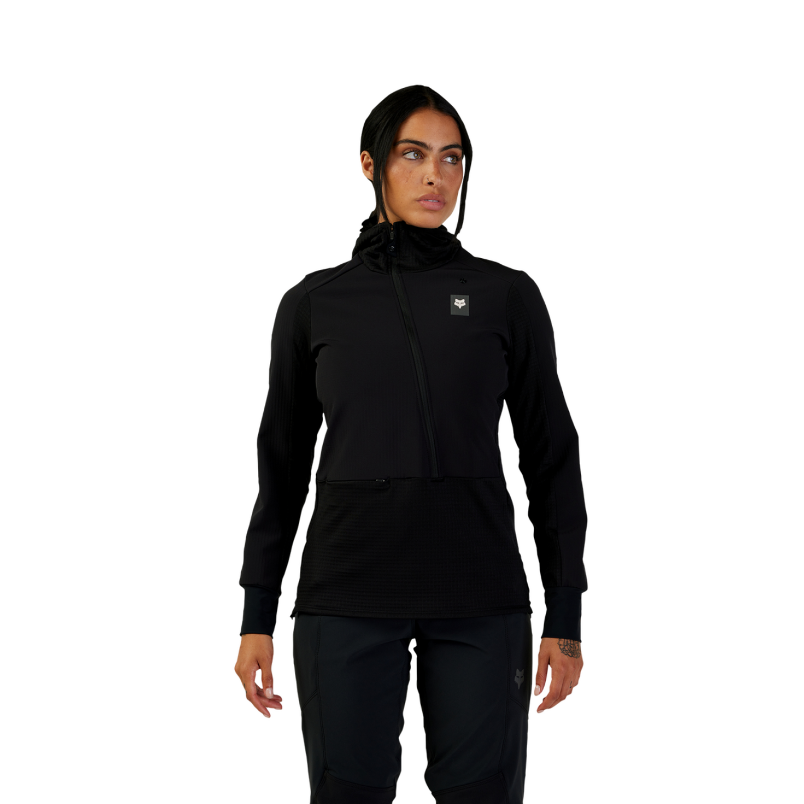 Fox Racing W Defend Thermal Hoodie in SCHWARZ