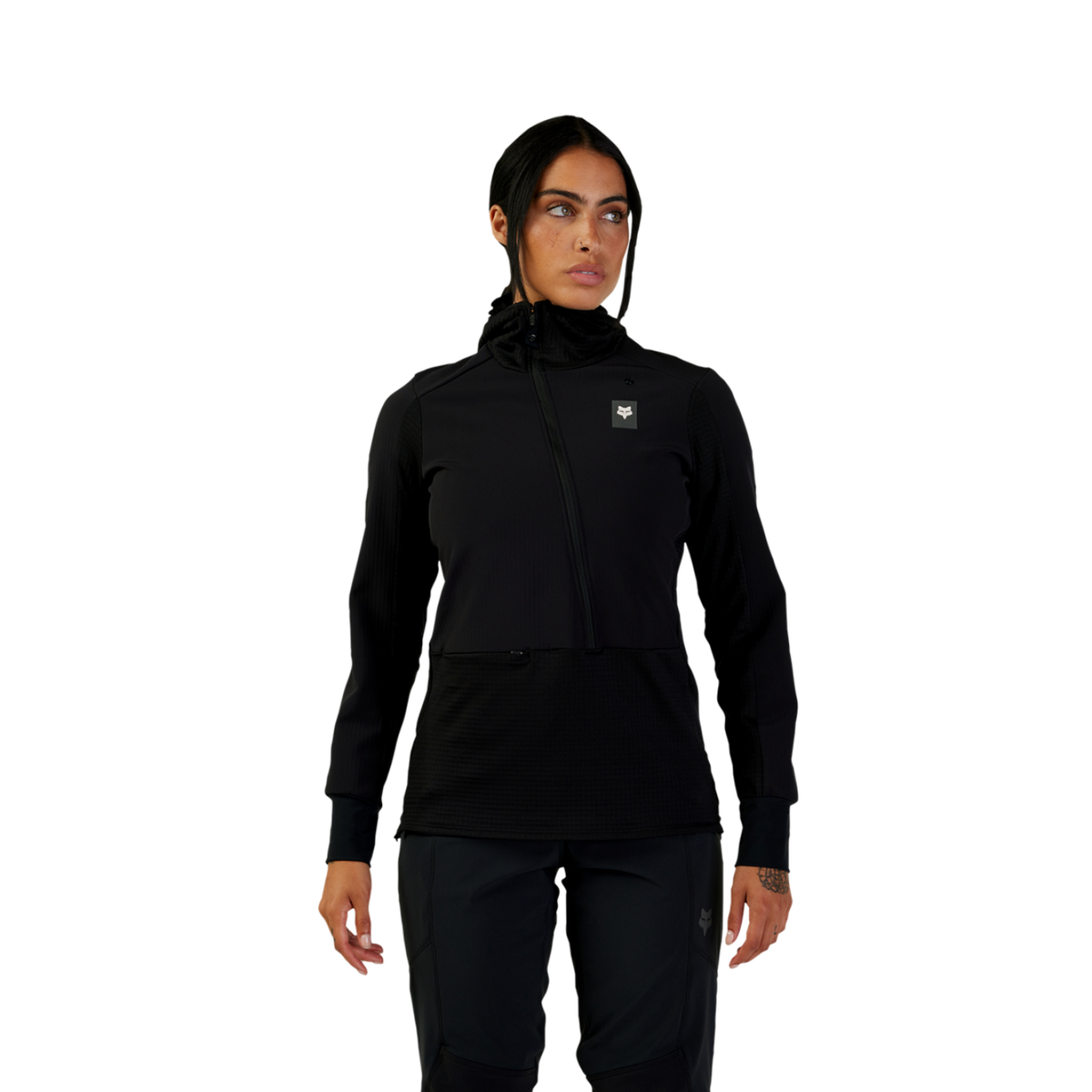 Fox Racing W Defend Thermal Hoodie in SCHWARZ