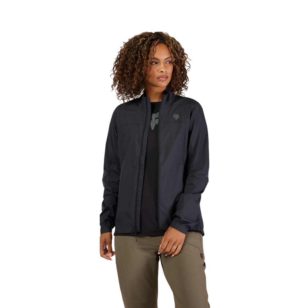 Fox Racing W Ranger Wind Jacket in SCHWARZ