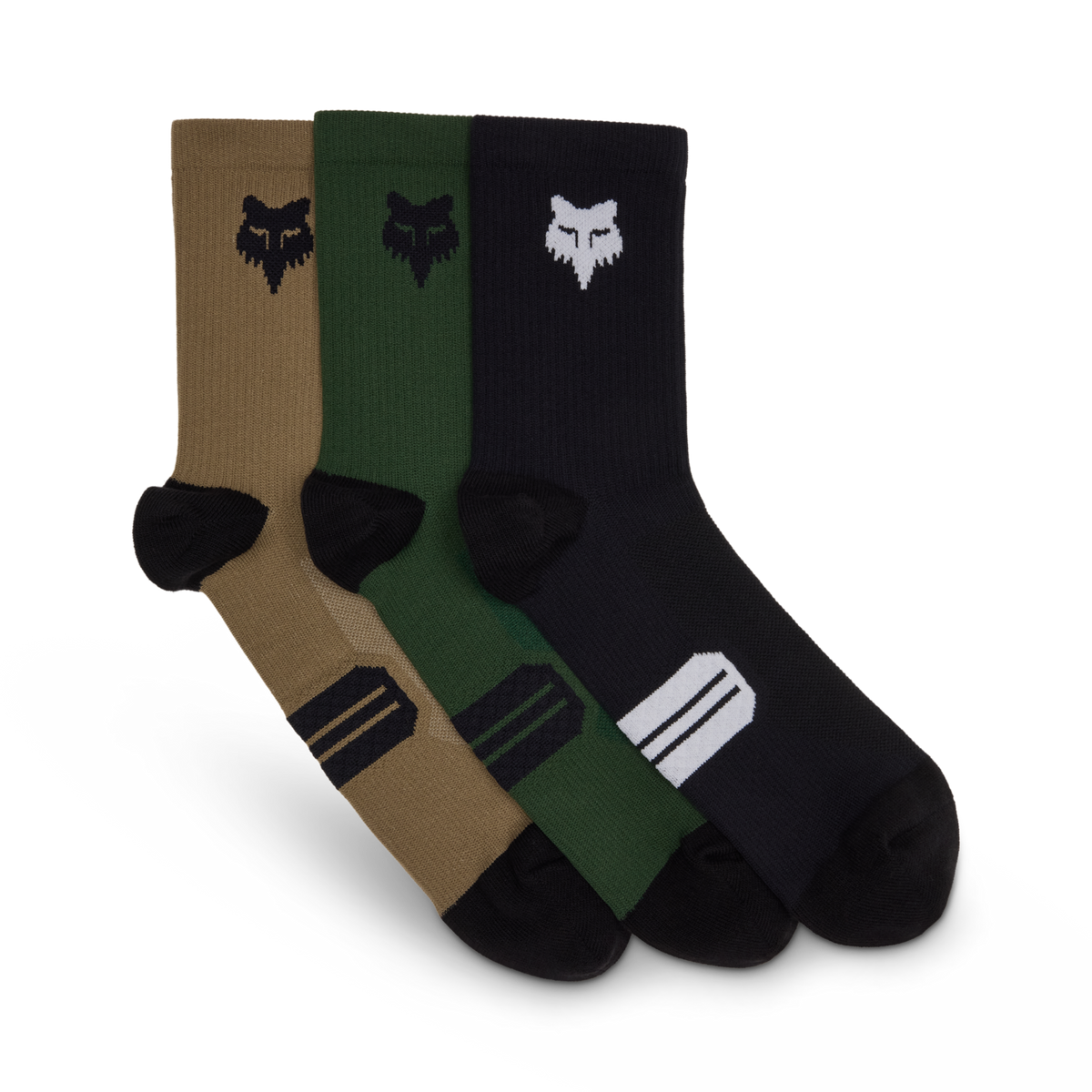 Fox Racing 6" Ranger Sock Prepack Multi in SCHWARZ