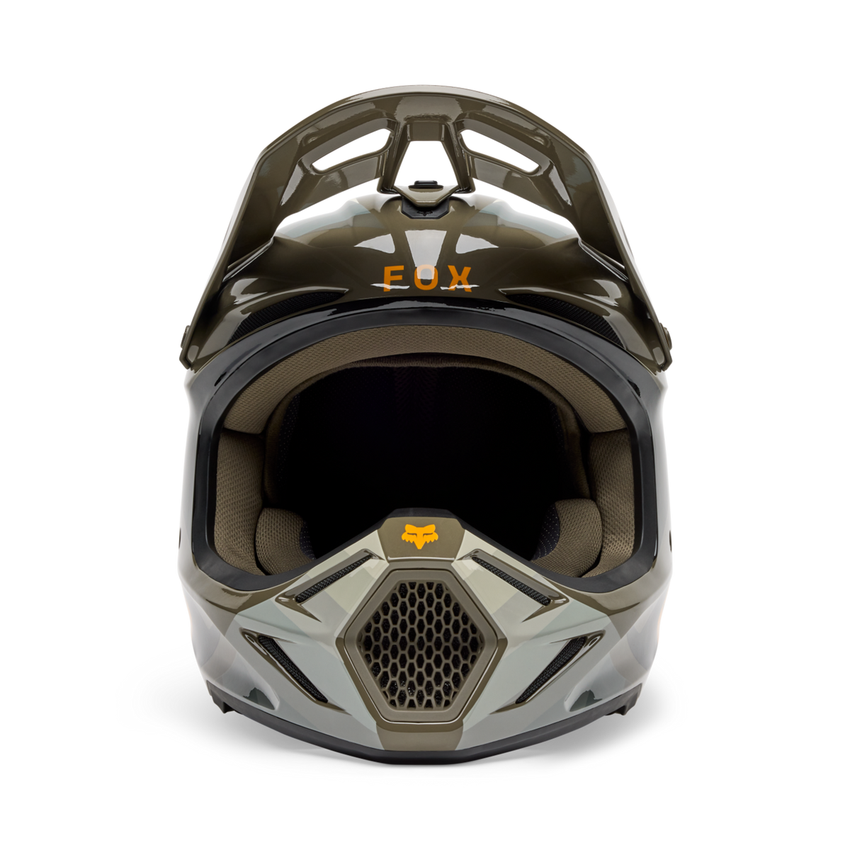 Fox Racing V3 Fade Motocross Helm in BRAUN