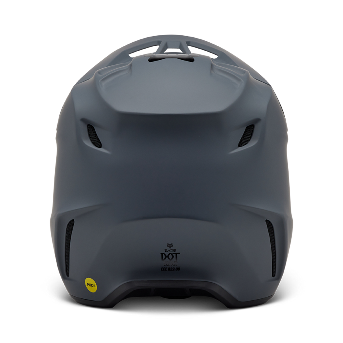 Fox Racing V3 Solid Motocross Helm in GRAU