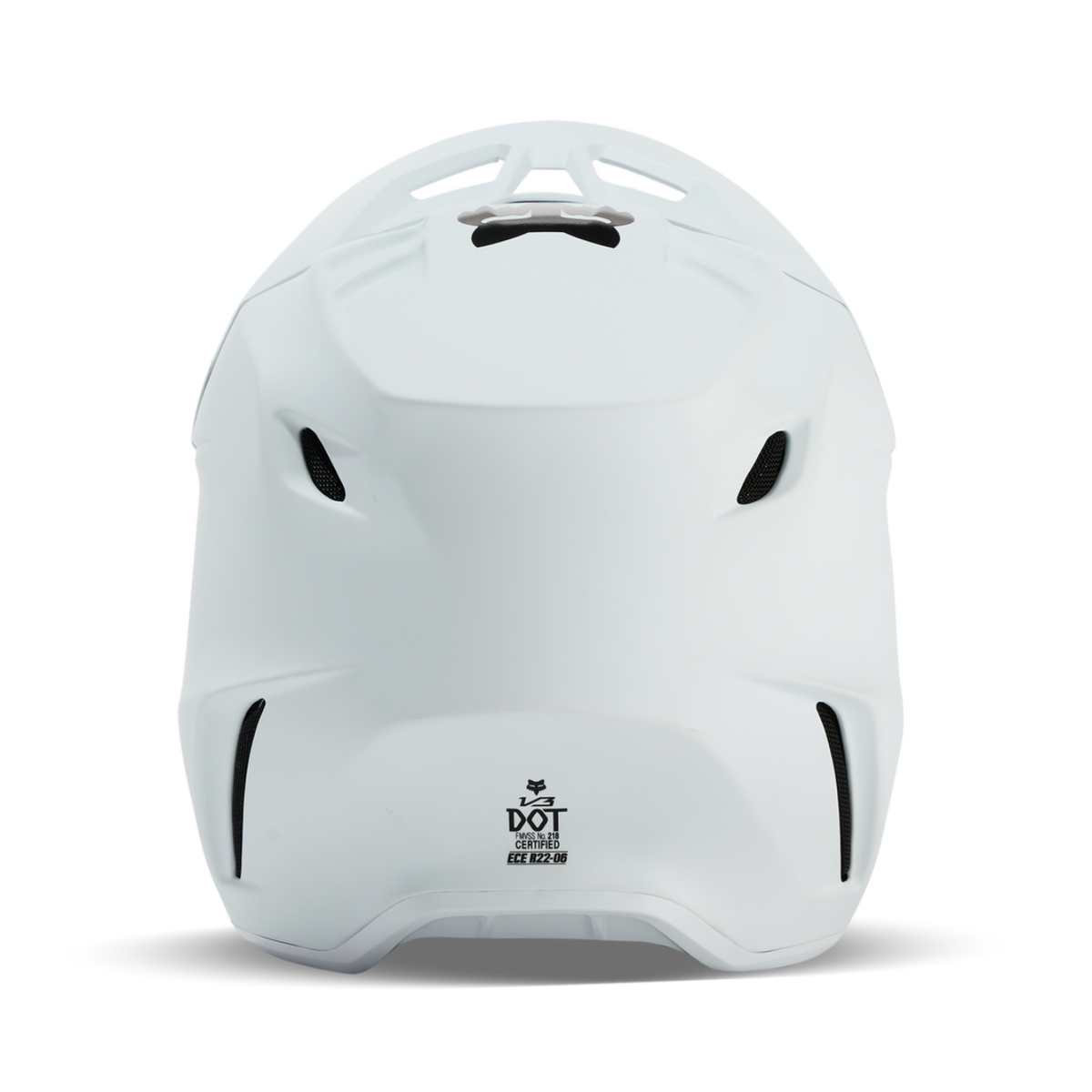 Fox Racing V3 Solid Motocross Helm in WEISS