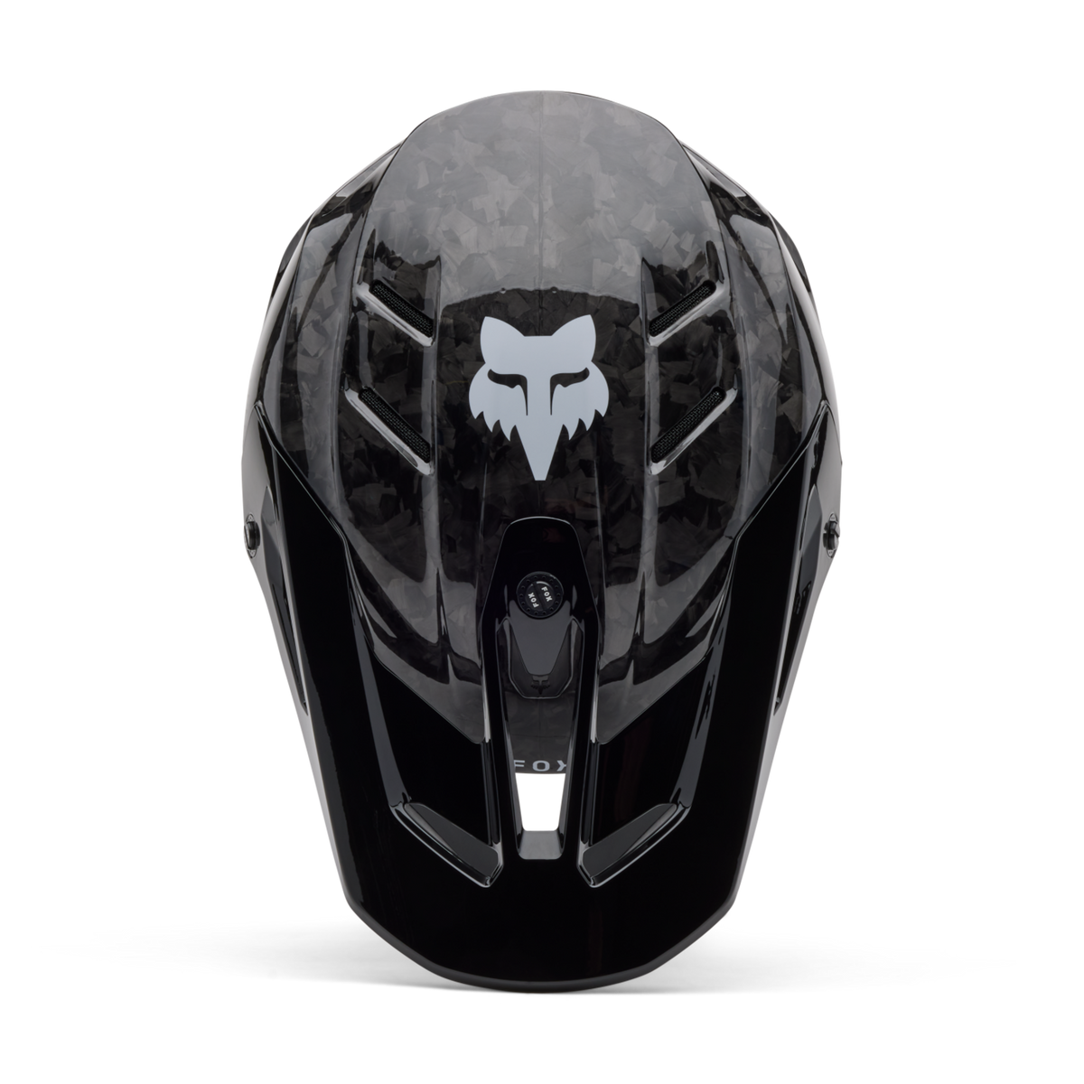 Fox Racing V3 RS Carbon Solid Motocross Helm in SCHWARZ