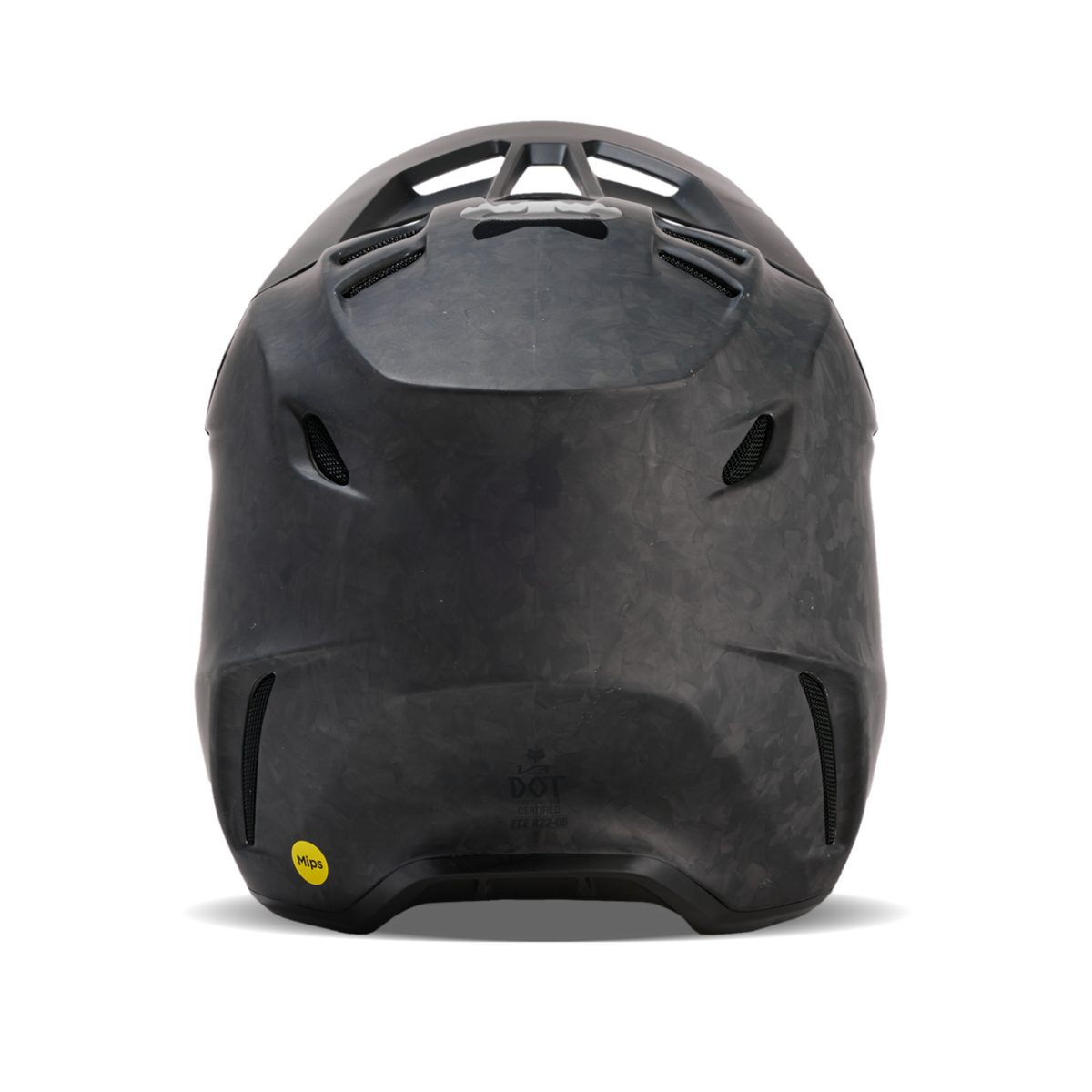 Fox Racing V3 RS Carbon Solid Motocross Helm in SCHWARZ