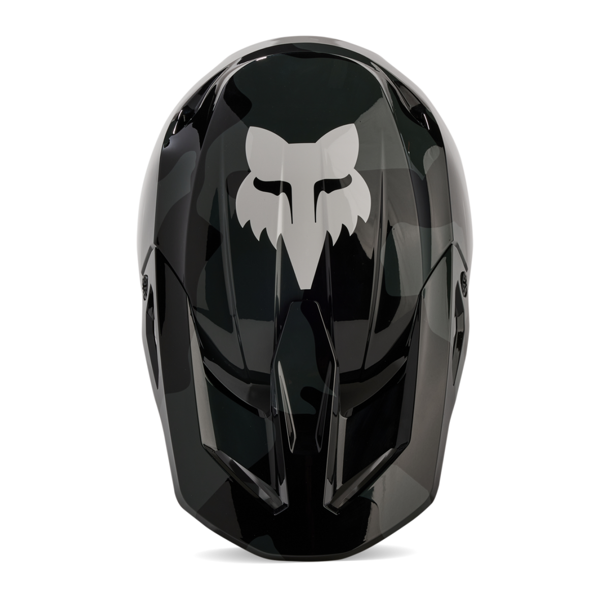 Fox Racing V1 Bnkr Motocross Helm in SCHWARZ