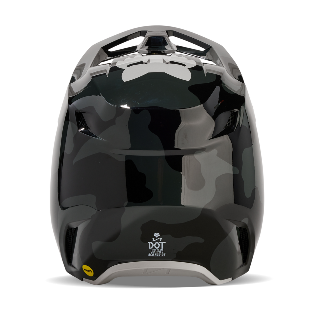 Fox Racing V1 Bnkr Motocross Helm in SCHWARZ