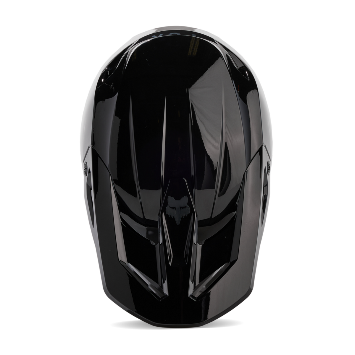 Fox Racing V1 Solid Motocross Helm in SCHWARZ