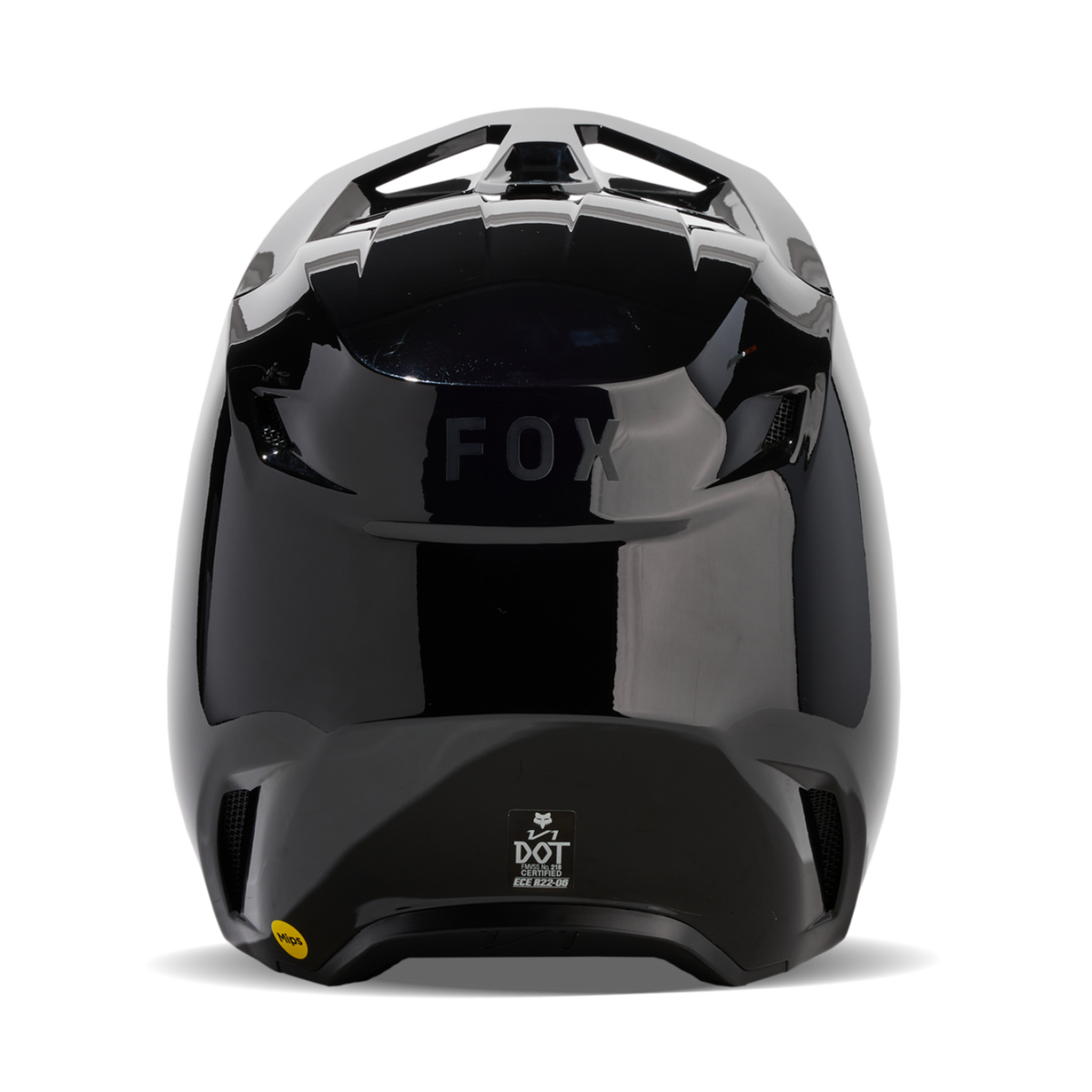 Fox Racing V1 Solid Motocross Helm in SCHWARZ