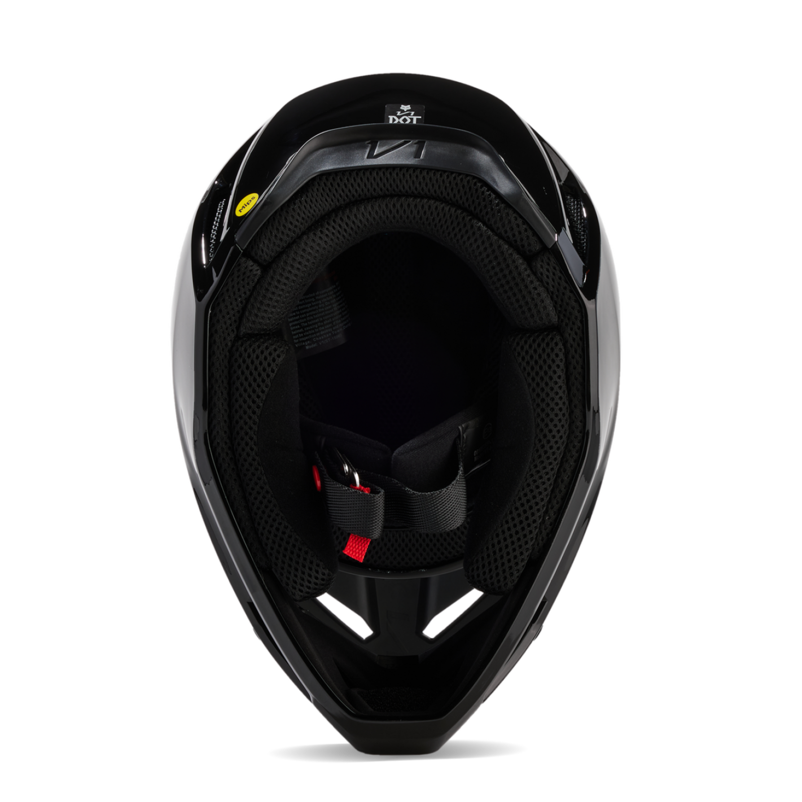 Fox Racing V1 Solid Motocross Helm in SCHWARZ