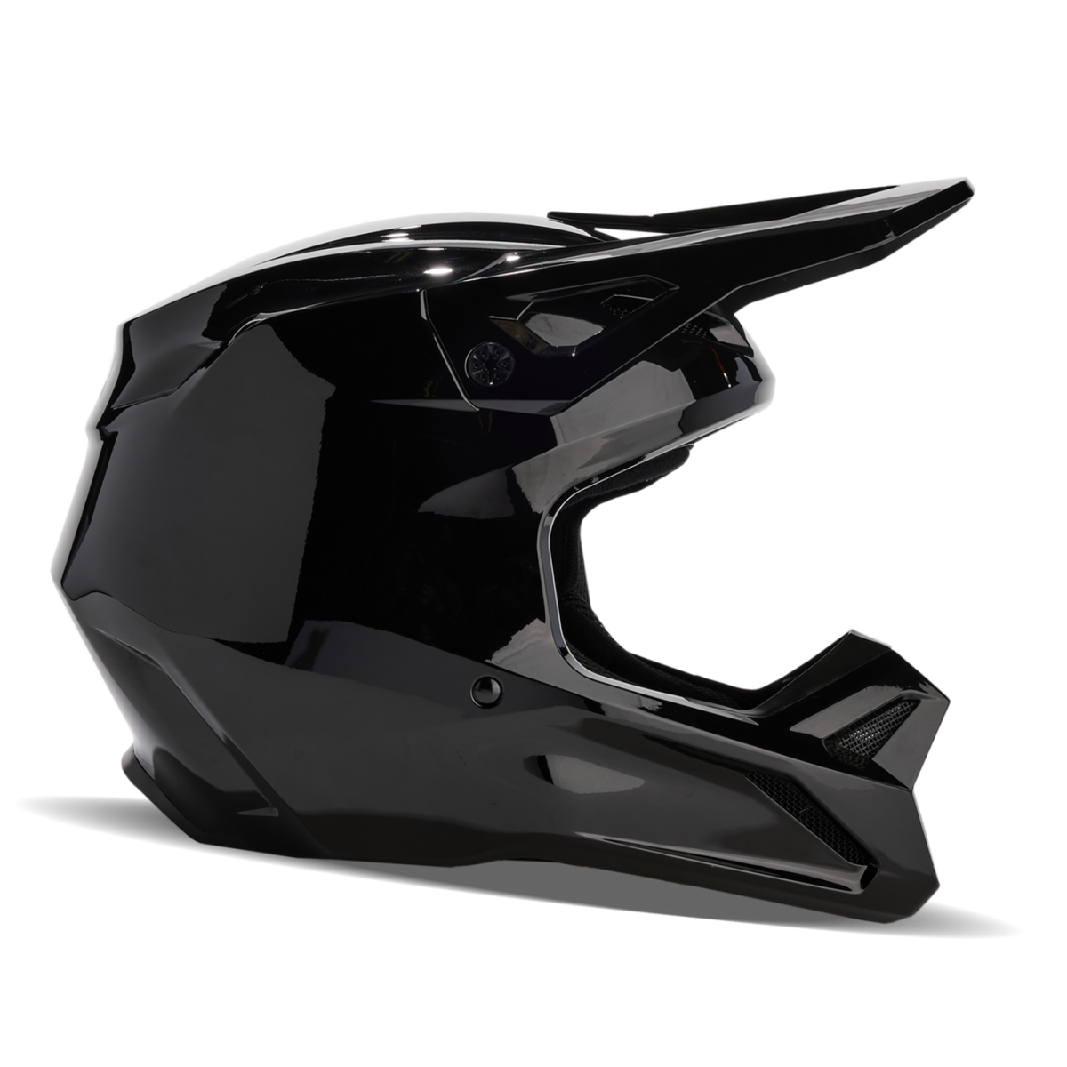 Fox Racing V1 Solid Motocross Helm in SCHWARZ
