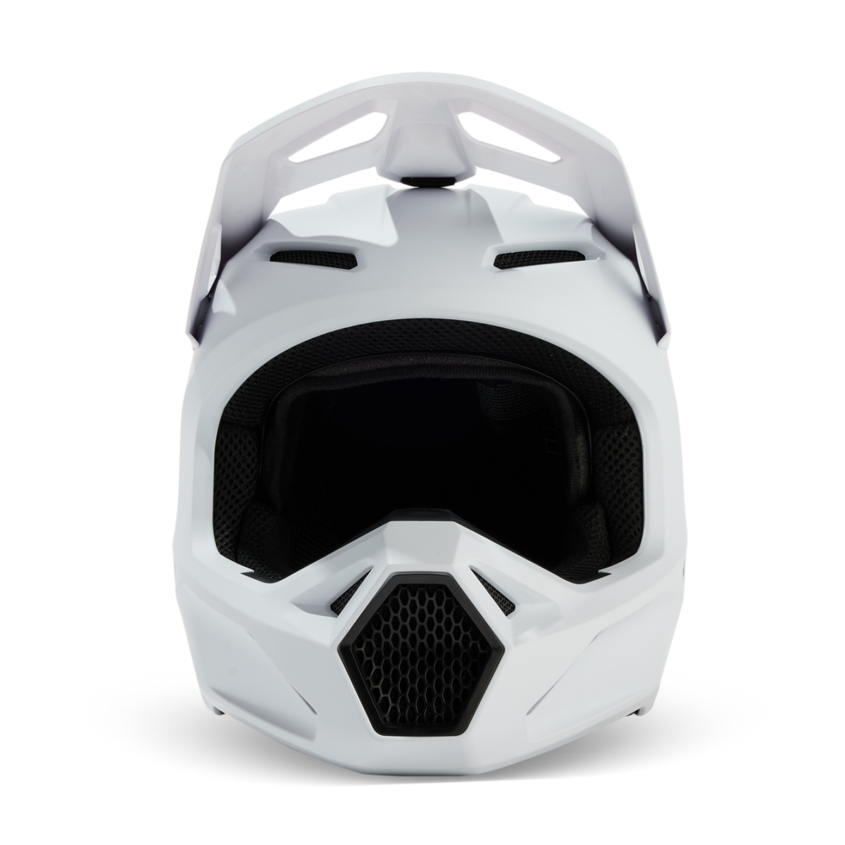 Fox Racing V1 Solid Motocross Helm in WEISS
