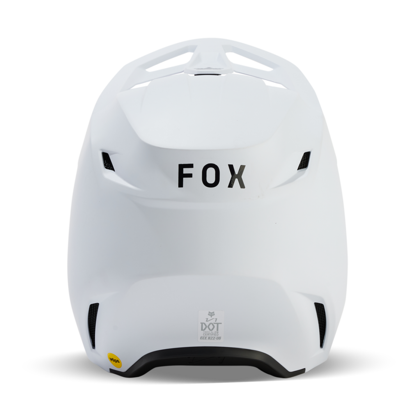 Fox Racing V1 Solid Motocross Helm in WEISS