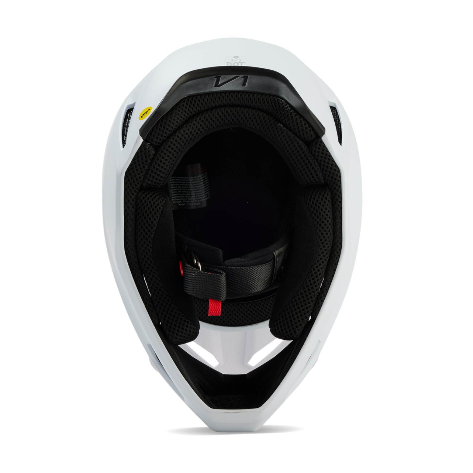 Fox Racing V1 Solid Motocross Helm in WEISS