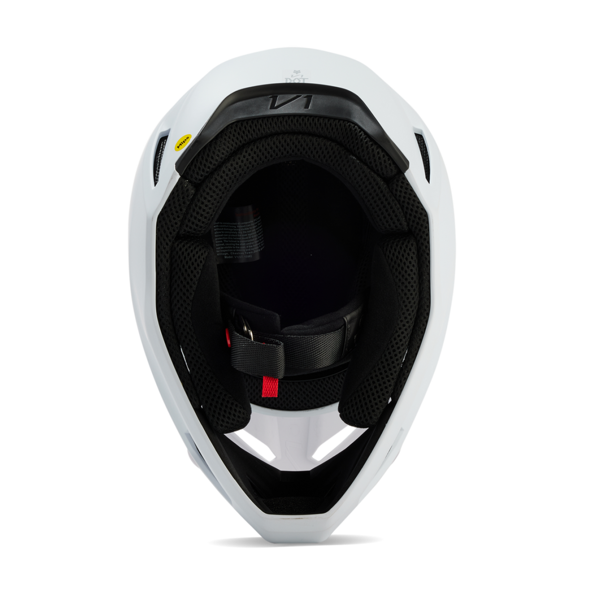Fox Racing V1 Solid Motocross Helm in WEISS