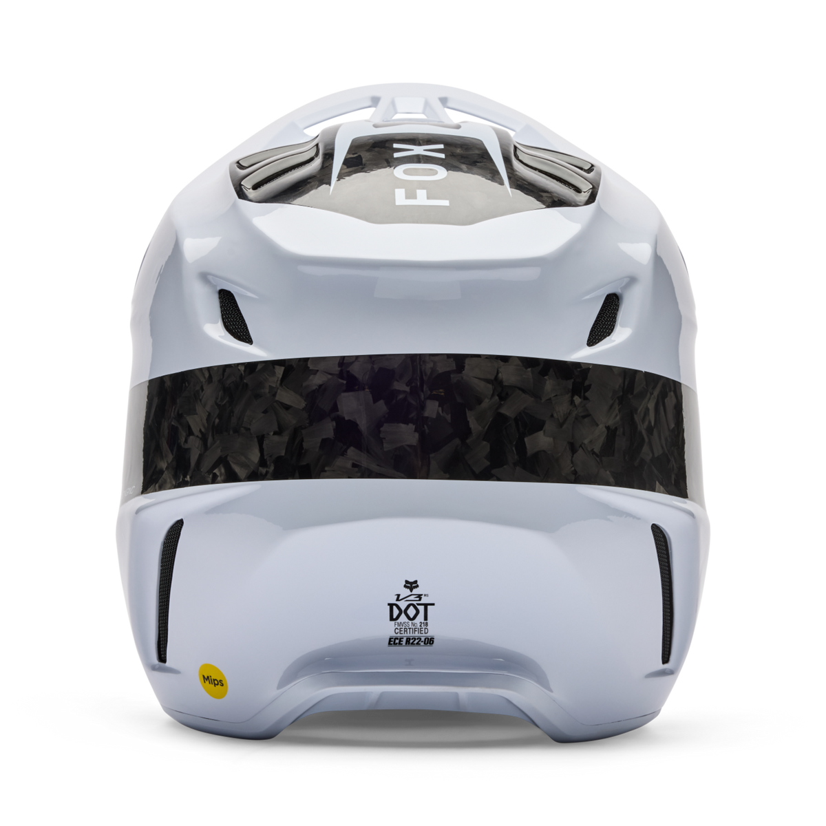 Fox Racing V3 RS Fracture Motocross Helm in WEISS