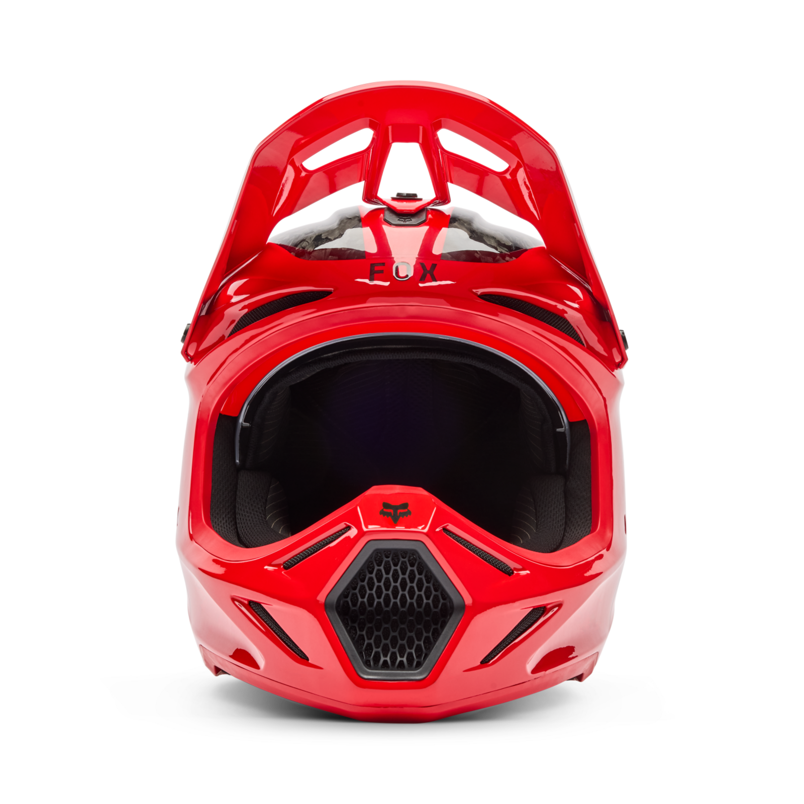 Fox Racing V3 RS Fracture Motocross Helm in ROT