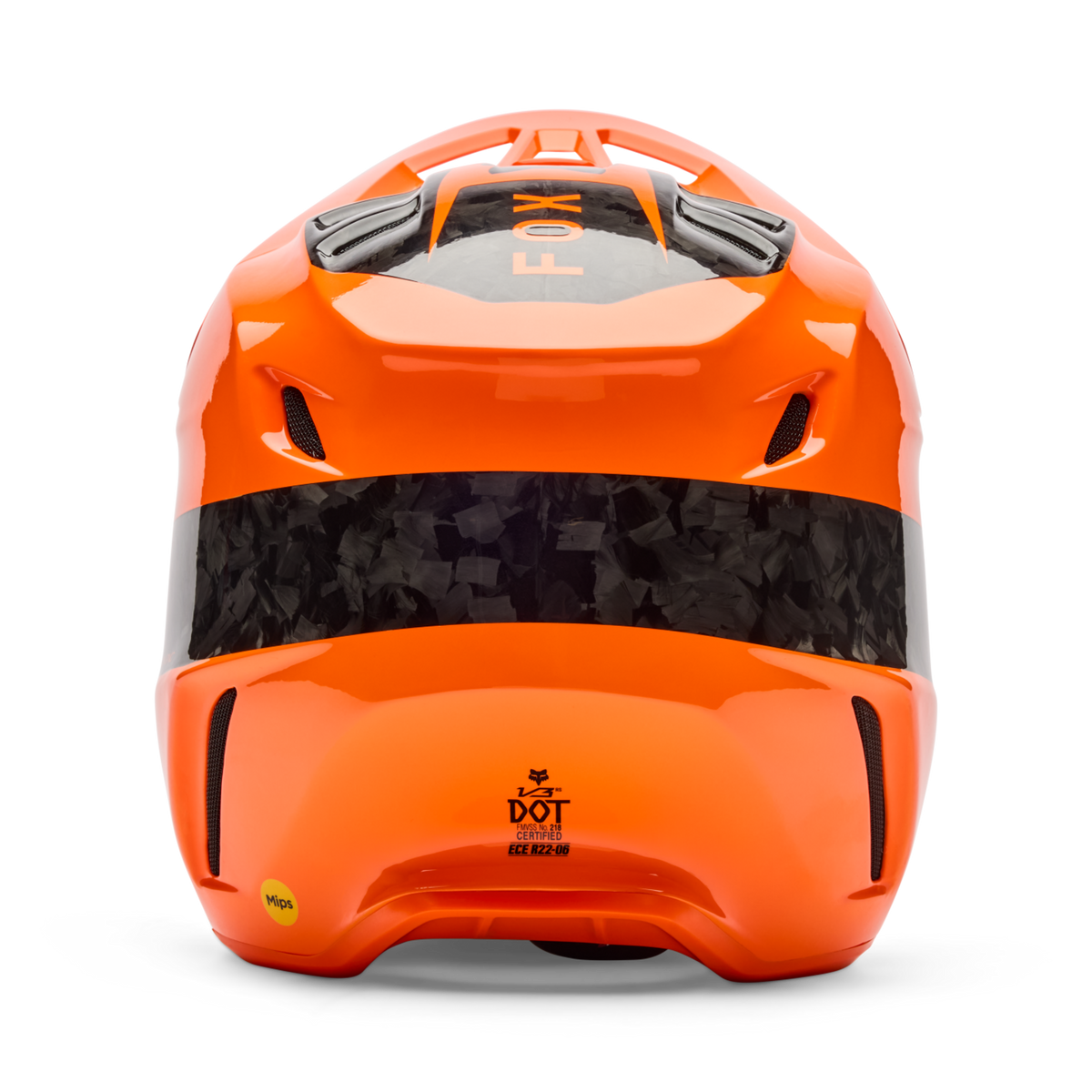 Fox Racing V3 RS Fracture Motocross Helm in ORANGE