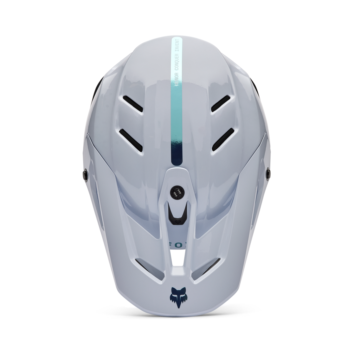 Fox Racing V3 RS Ghost Motocross Helm in WEISS