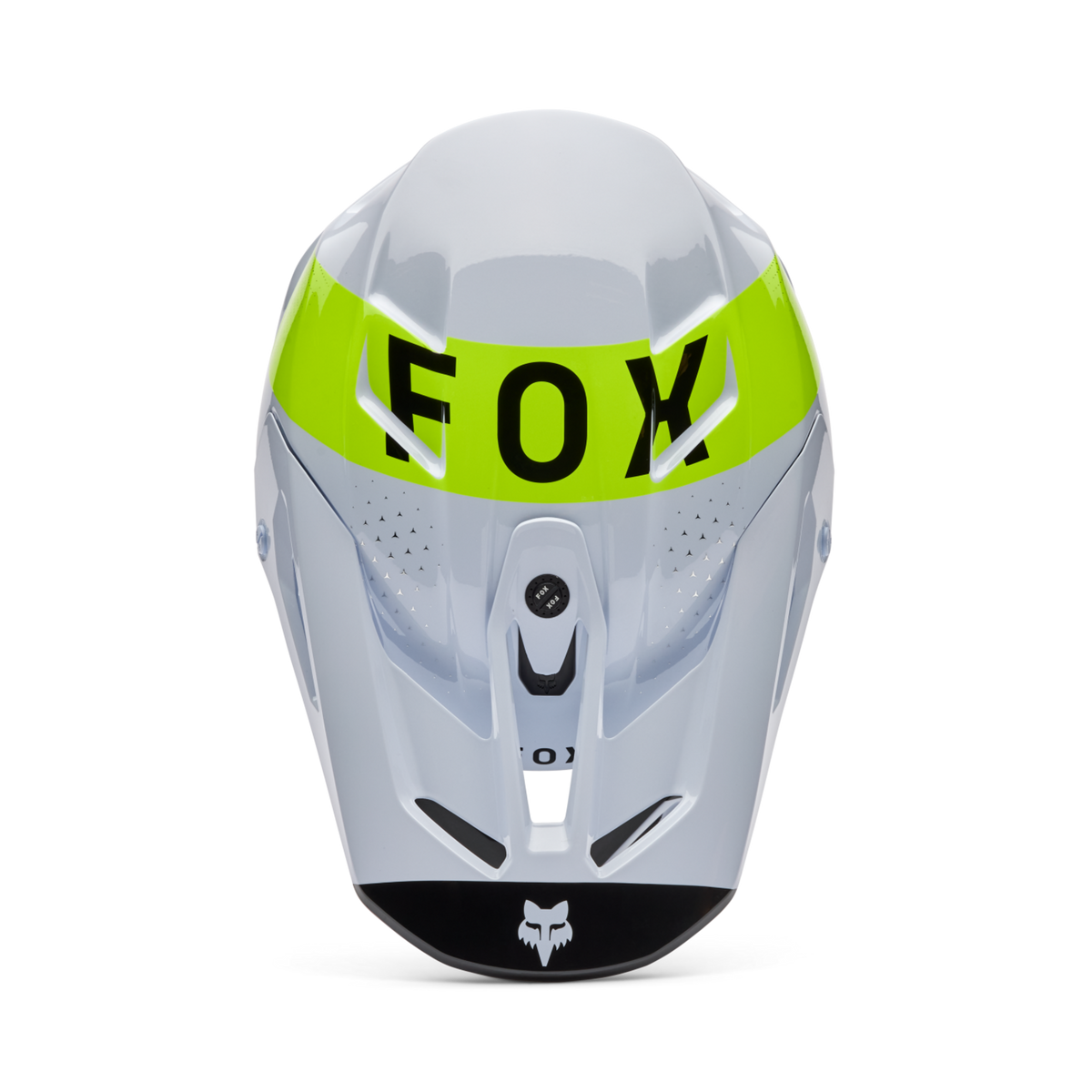Fox Racing V3 Tine Motocross Helm in WEISS