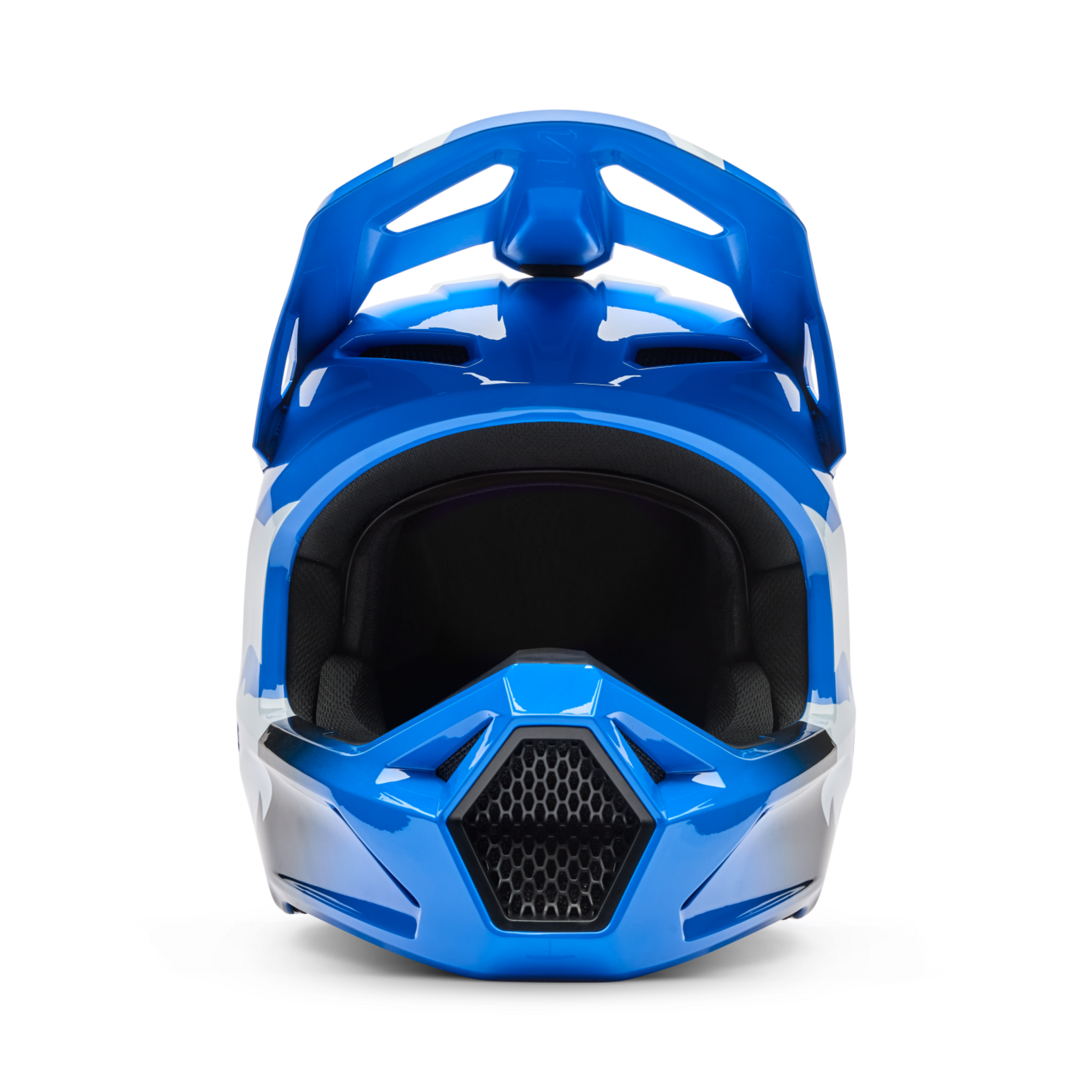 Fox Racing V1 Shield Motocross Helm in BLAU