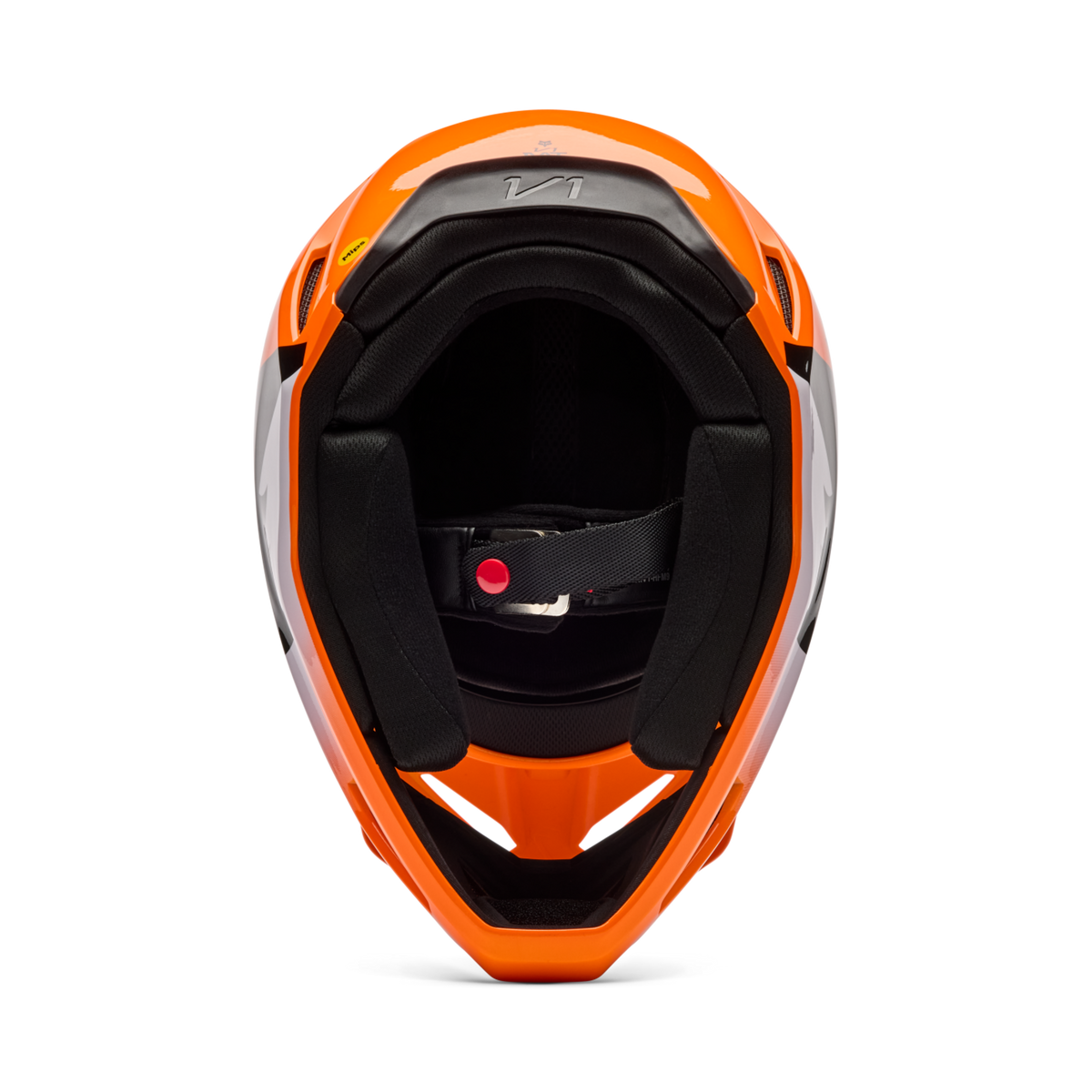 Fox Racing V1 Shield Motocross Helm in ORANGE