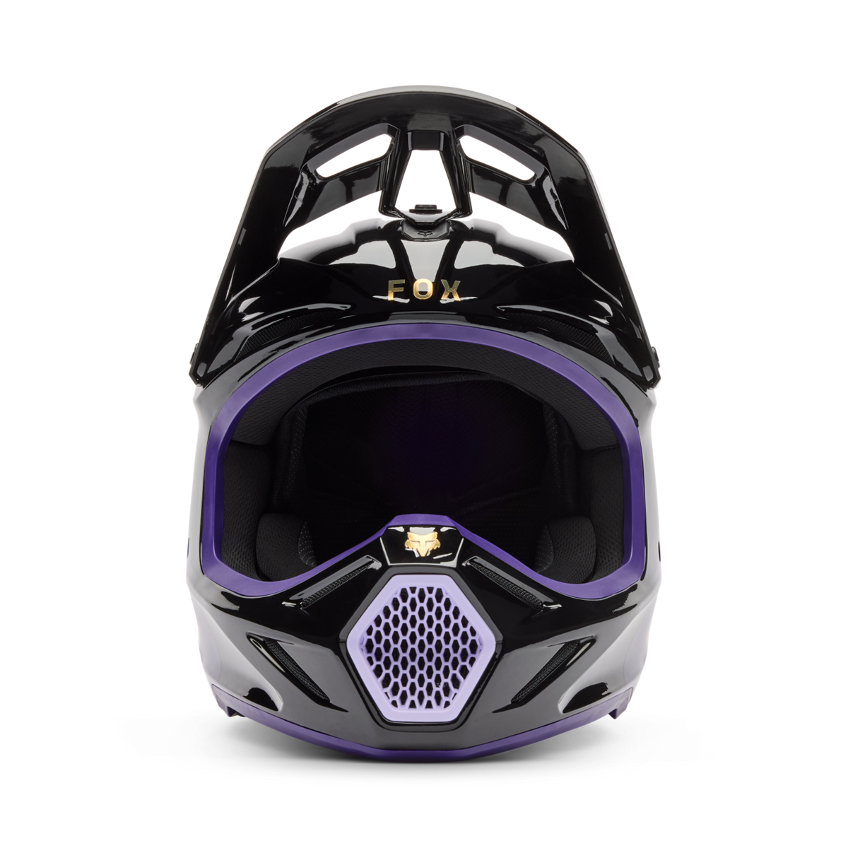 Fox Racing V3 Drip Motocross Helm in VIOLETT