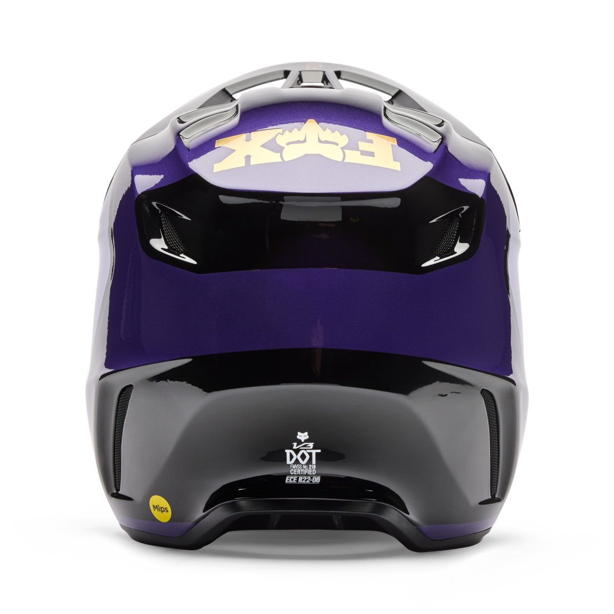 Fox Racing V3 Drip Motocross Helm in VIOLETT