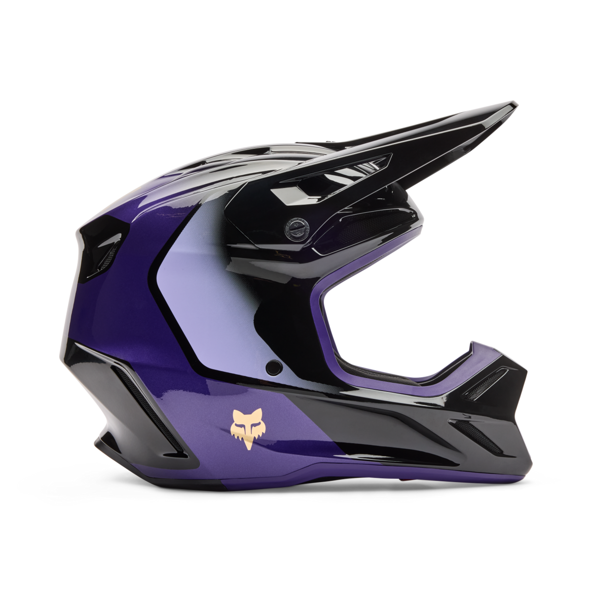 Fox Racing V3 Drip Motocross Helm in VIOLETT