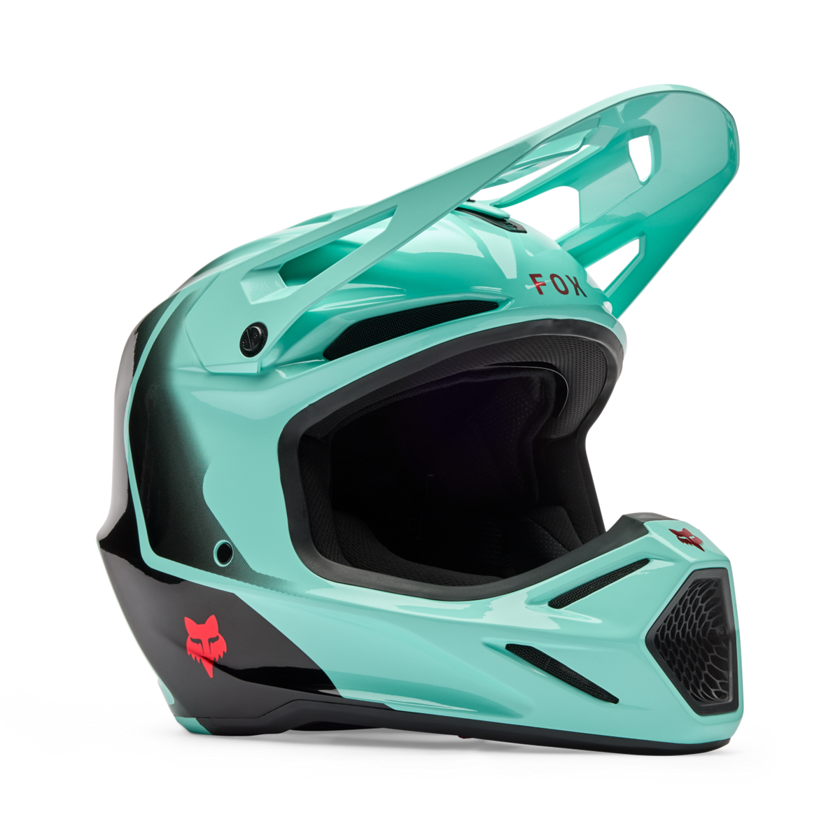 Fox Racing V3 Drip Motocross Helm in BLAU