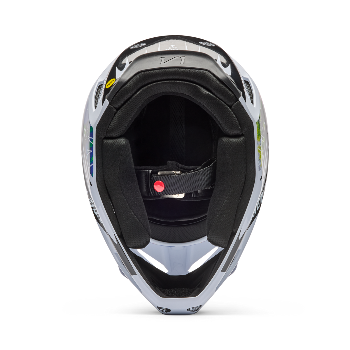 Fox Racing V1 Image Cosmo Motocross Helm in WEISS