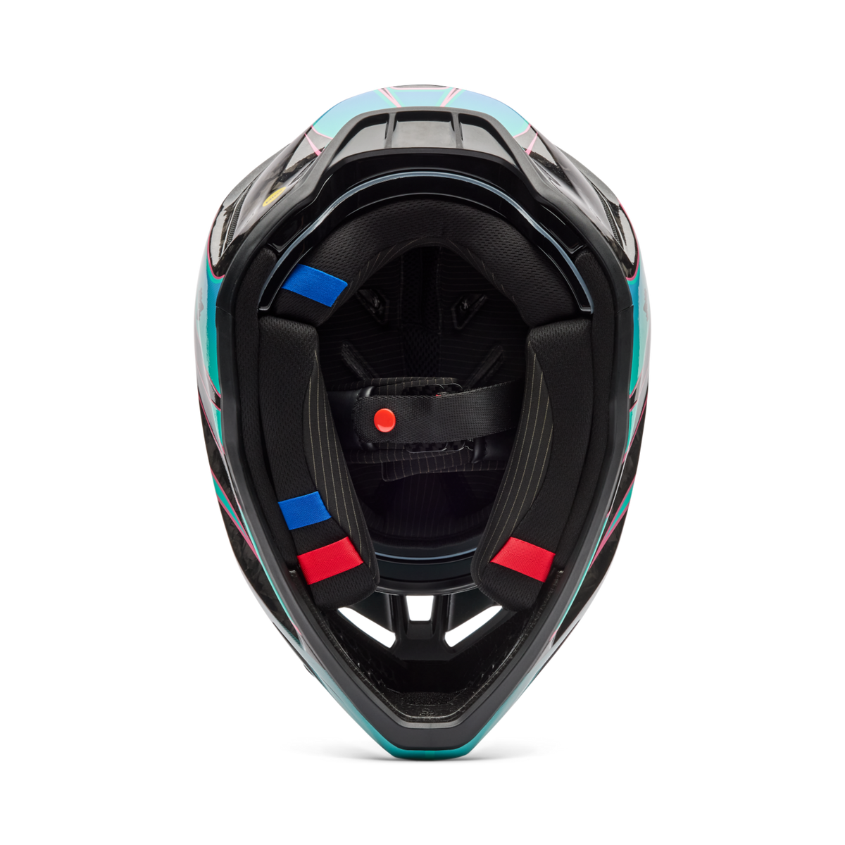 Fox Racing V3 RS Canvas Motocross Helm in BLAU