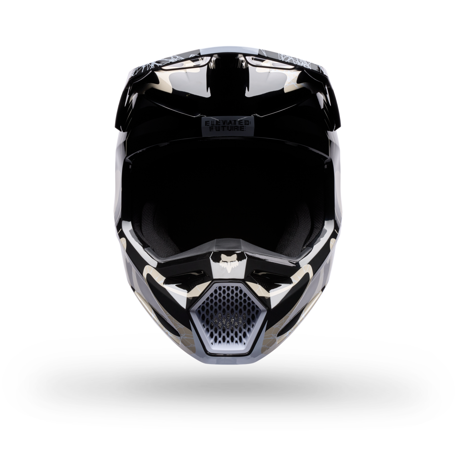Fox Racing V1 Diffuse SE Motocross Helm in SCHWARZ