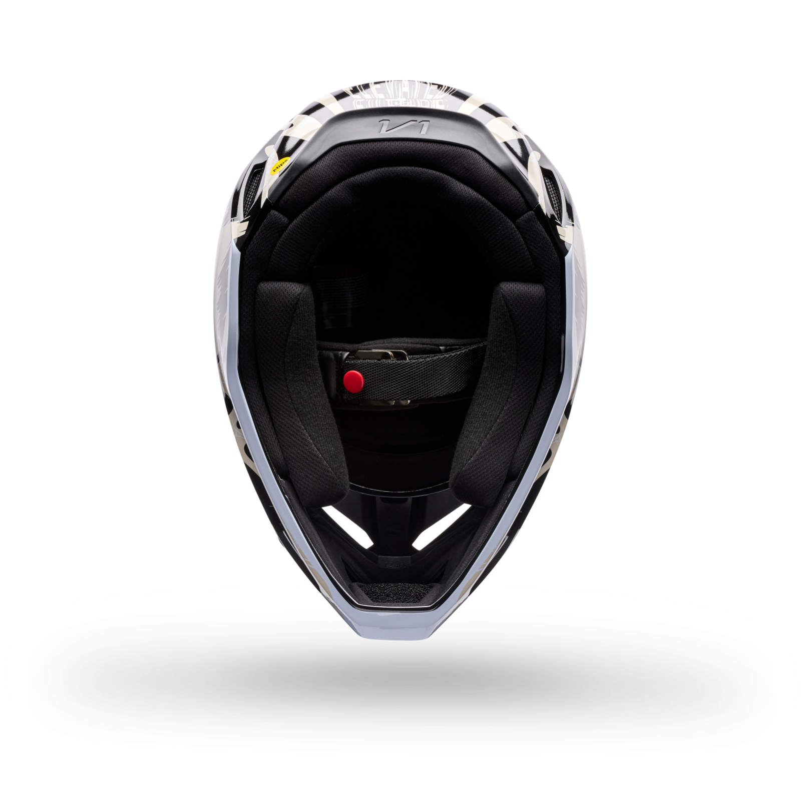 Fox Racing V1 Diffuse SE Motocross Helm in SCHWARZ