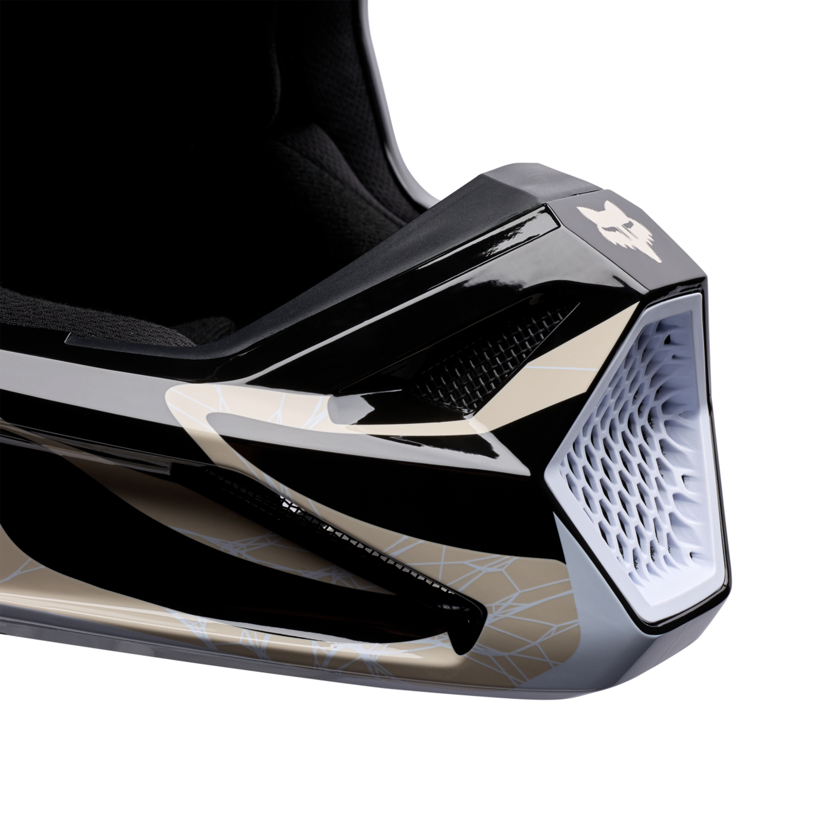 Fox Racing V1 Diffuse SE Motocross Helm in SCHWARZ