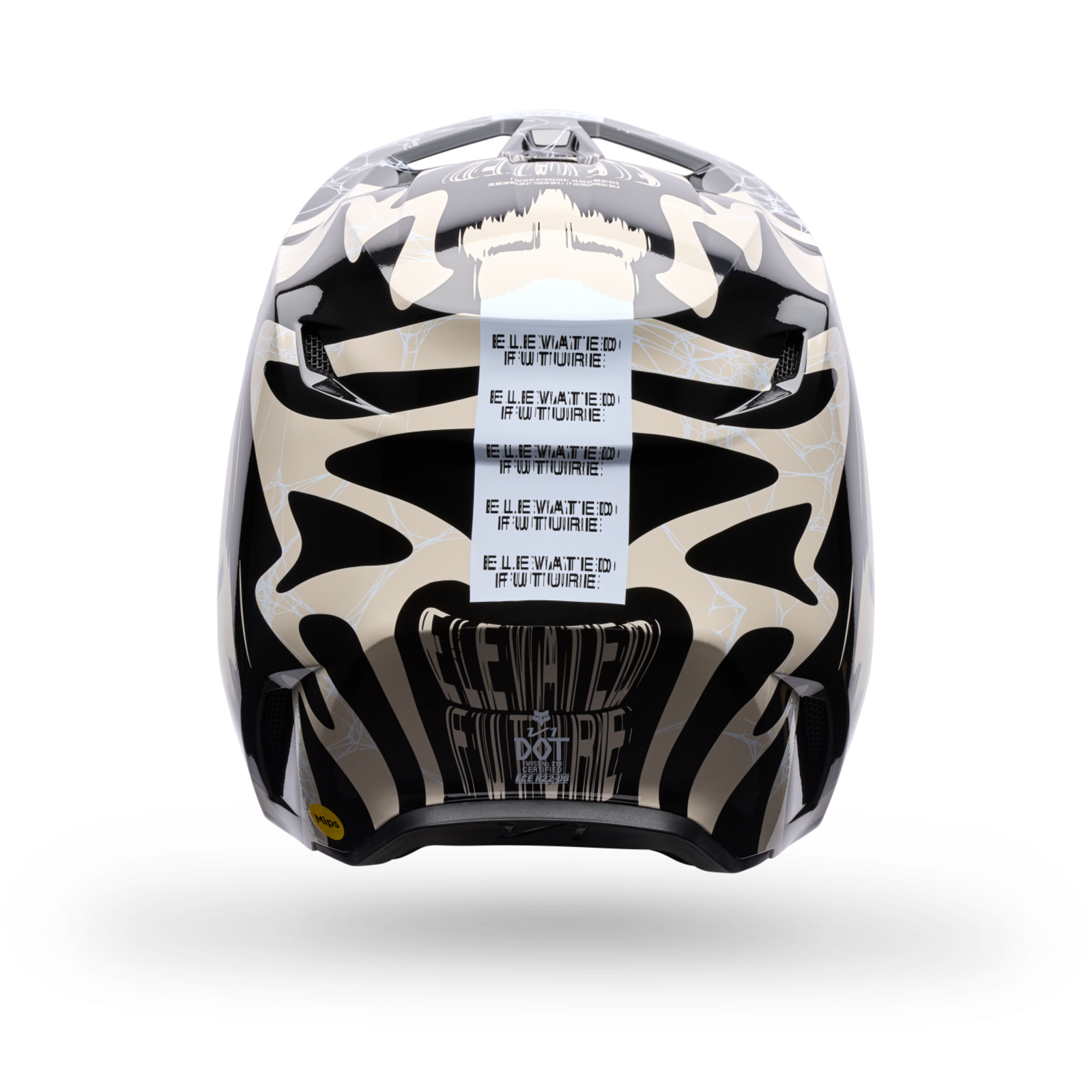 Fox Racing V1 Diffuse SE Motocross Helm in SCHWARZ