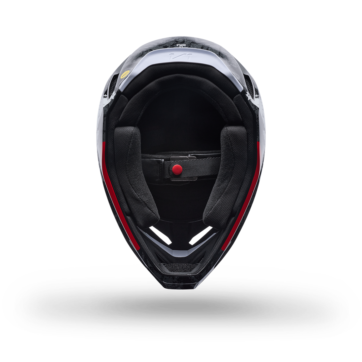 Fox Racing V1 Abyss Helmet in SCHWARZ