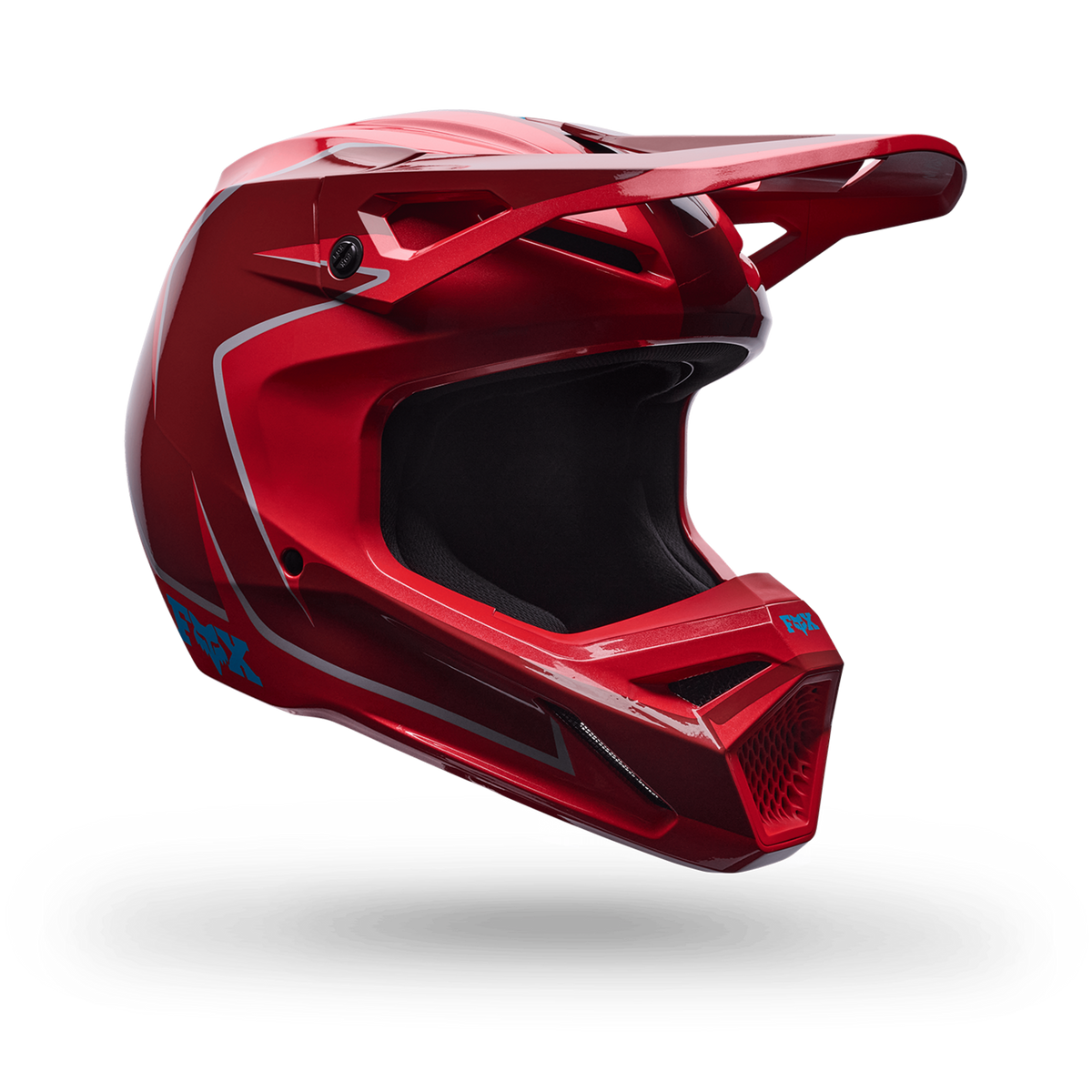 Fox Racing V1 Raid Helmet in ROT