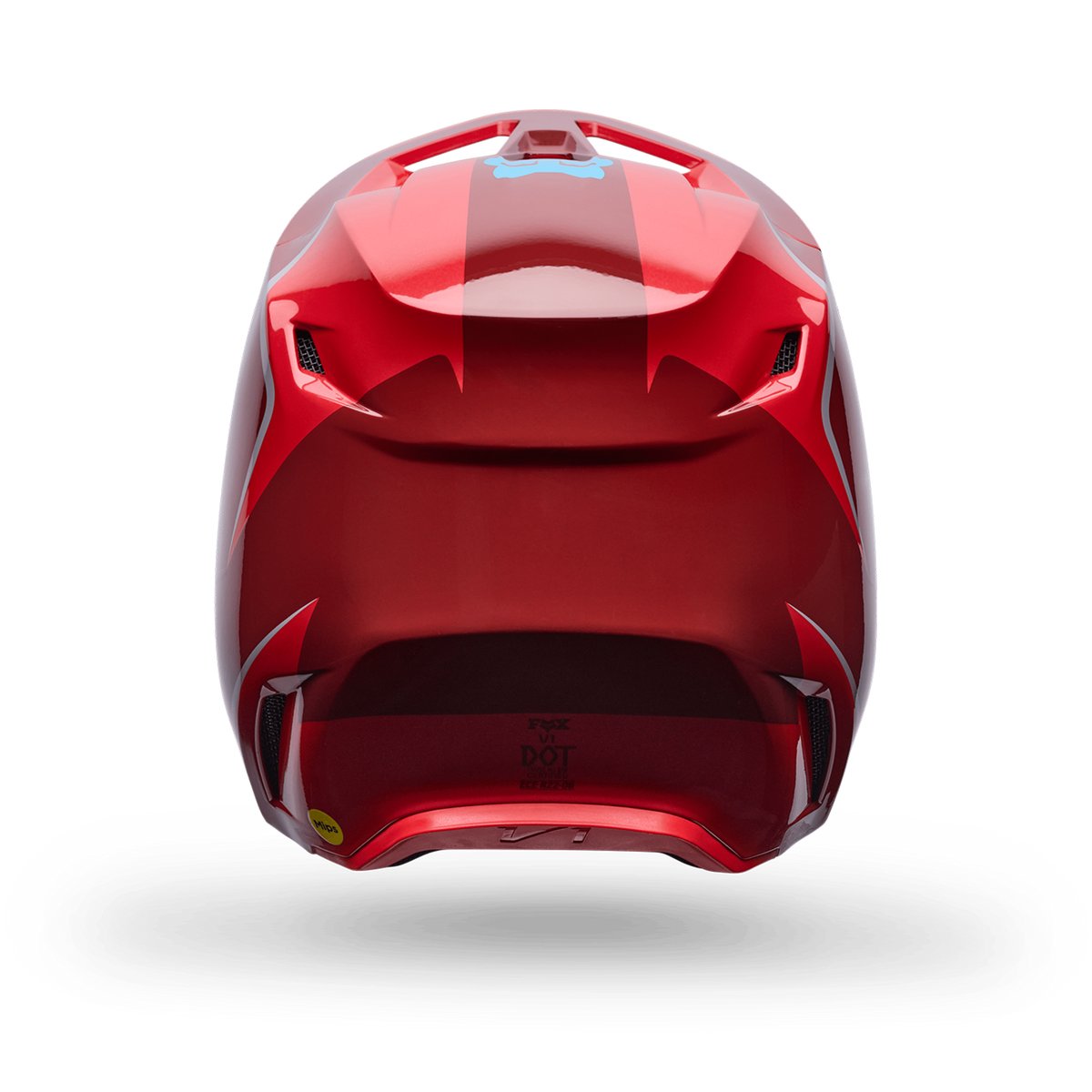 Fox Racing V1 Raid Helmet in ROT
