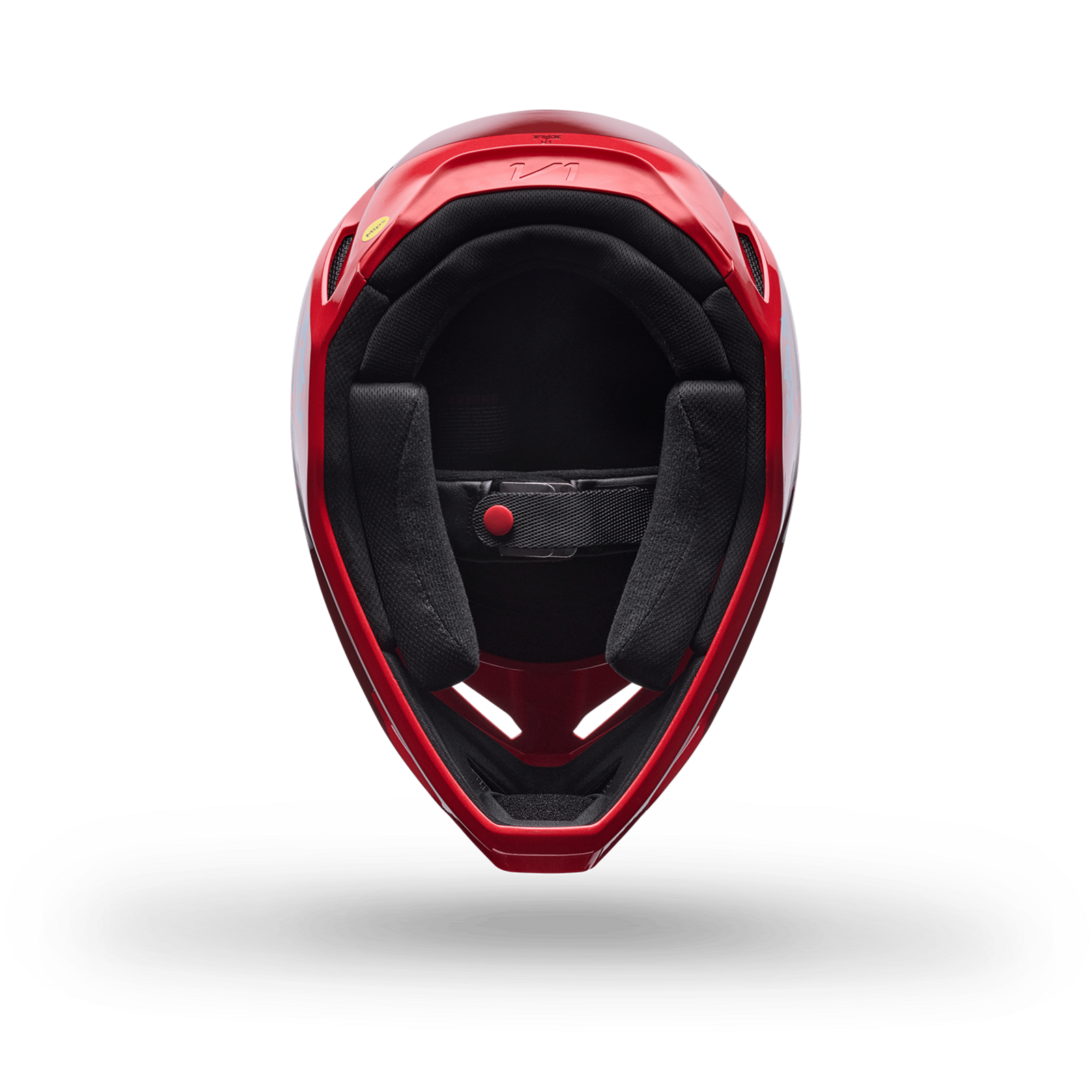 Fox Racing V1 Raid Helmet in ROT